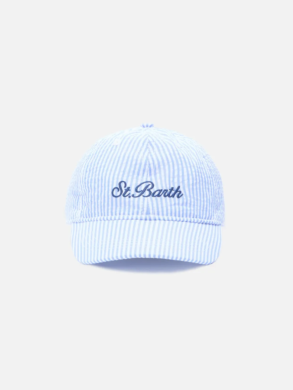 mc2-saint-barth-cappellino-baseball-basb0007-cappello-visiera-in-cotone-seersuck image 1
