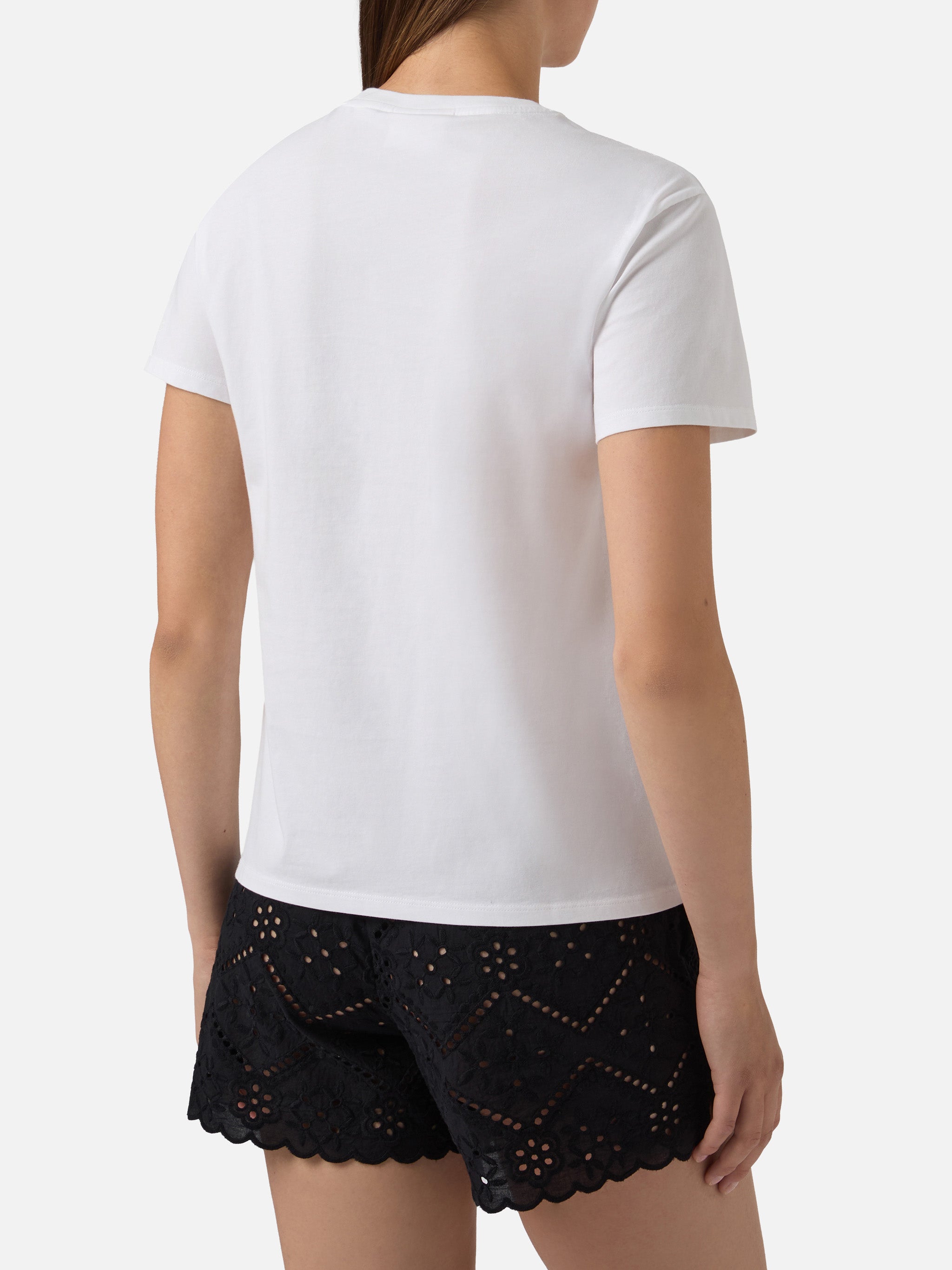 mc2-saint-barth-emilie-t-shirt-donna-bianca-cotone-ricamo-borse-che-occhiaie-str image 3