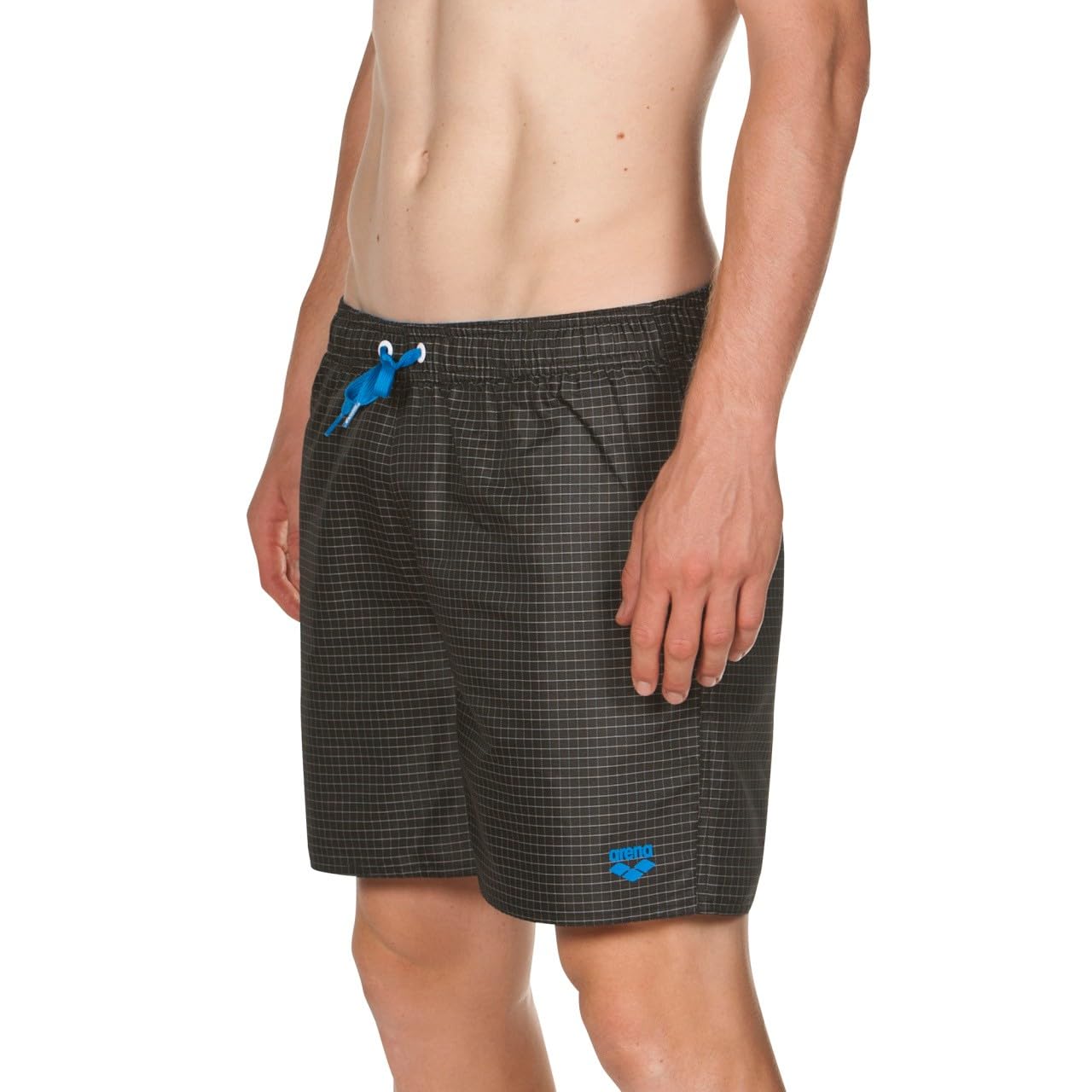 arena-yarn-dyed-boxer-pantaloncini-bagno-uomo-check-con-slip-interno-in-rete image 2