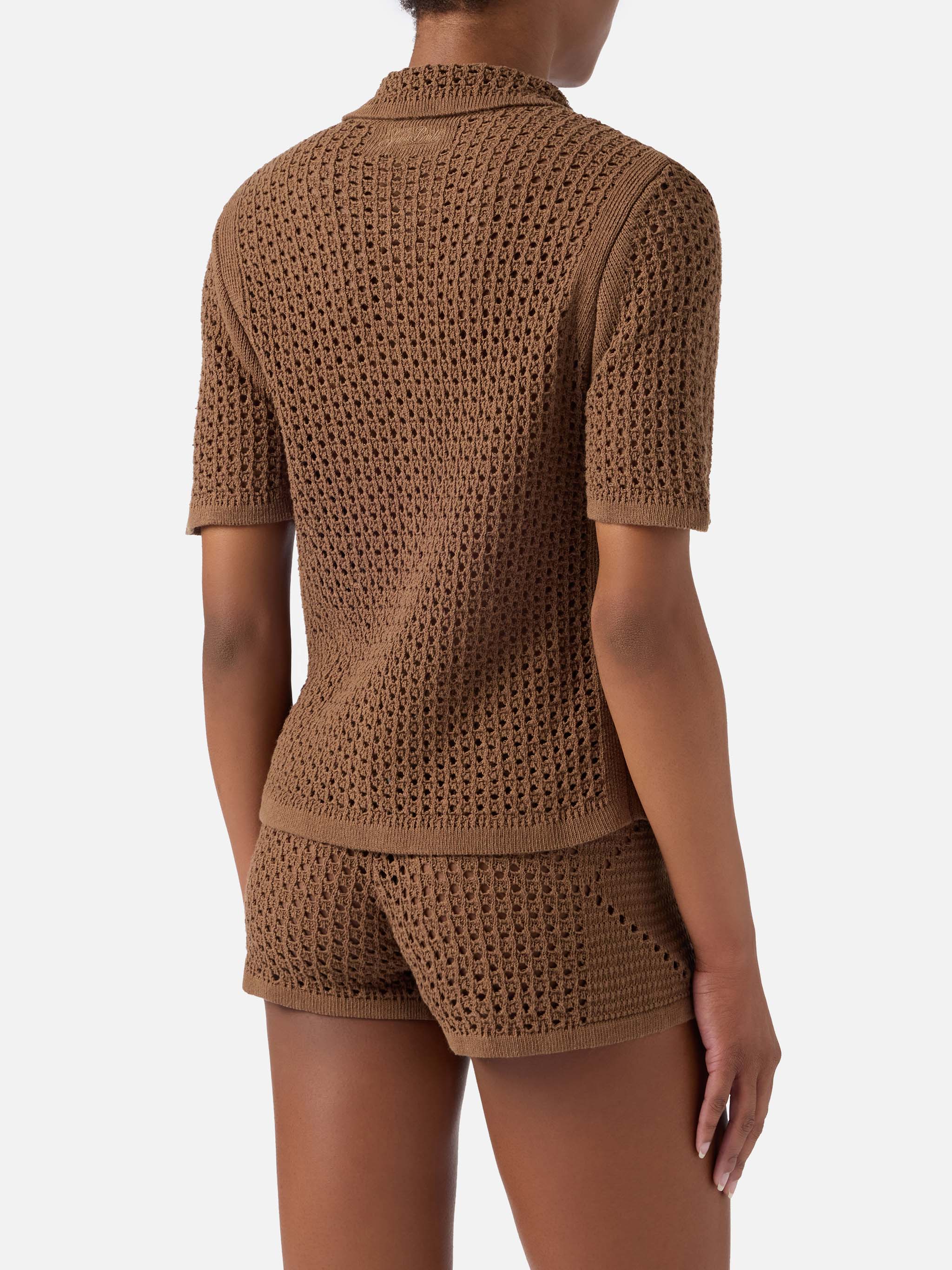 mc2-saint-barth-cardigan-elowen-in-crochet-marrone image 3