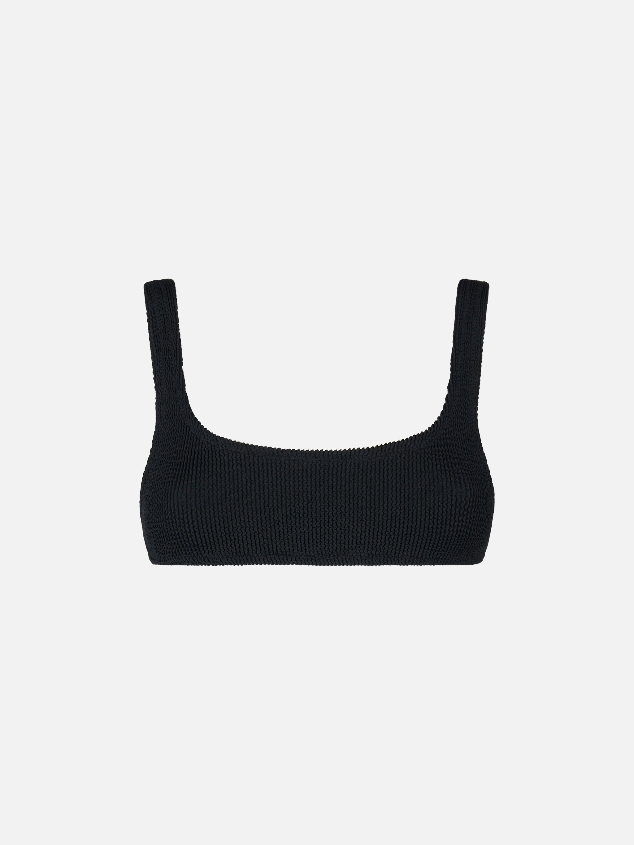 mc2-saint-barth-top-bikini-naima-donna-bralette-crinkle-nero image 1