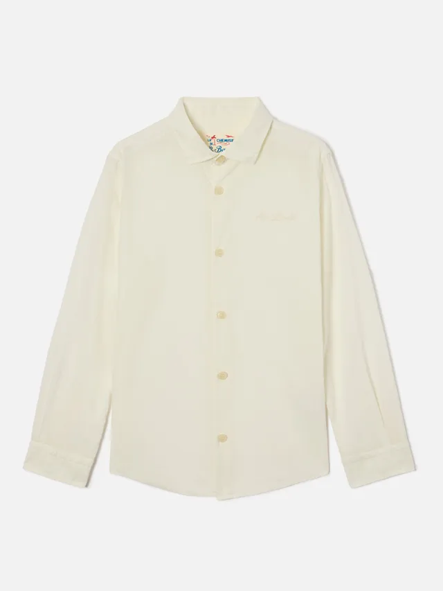 mc2-saint-barth-chemise-jr-lcm0002-camicia-bambino-in-cotone-voile-panna image 1