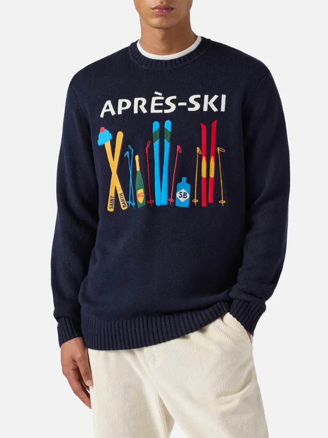 mc2-saint-barth-bombardino-maglione-girocollo-light-blu-jacquard-apr-s-ski-uomo image 1