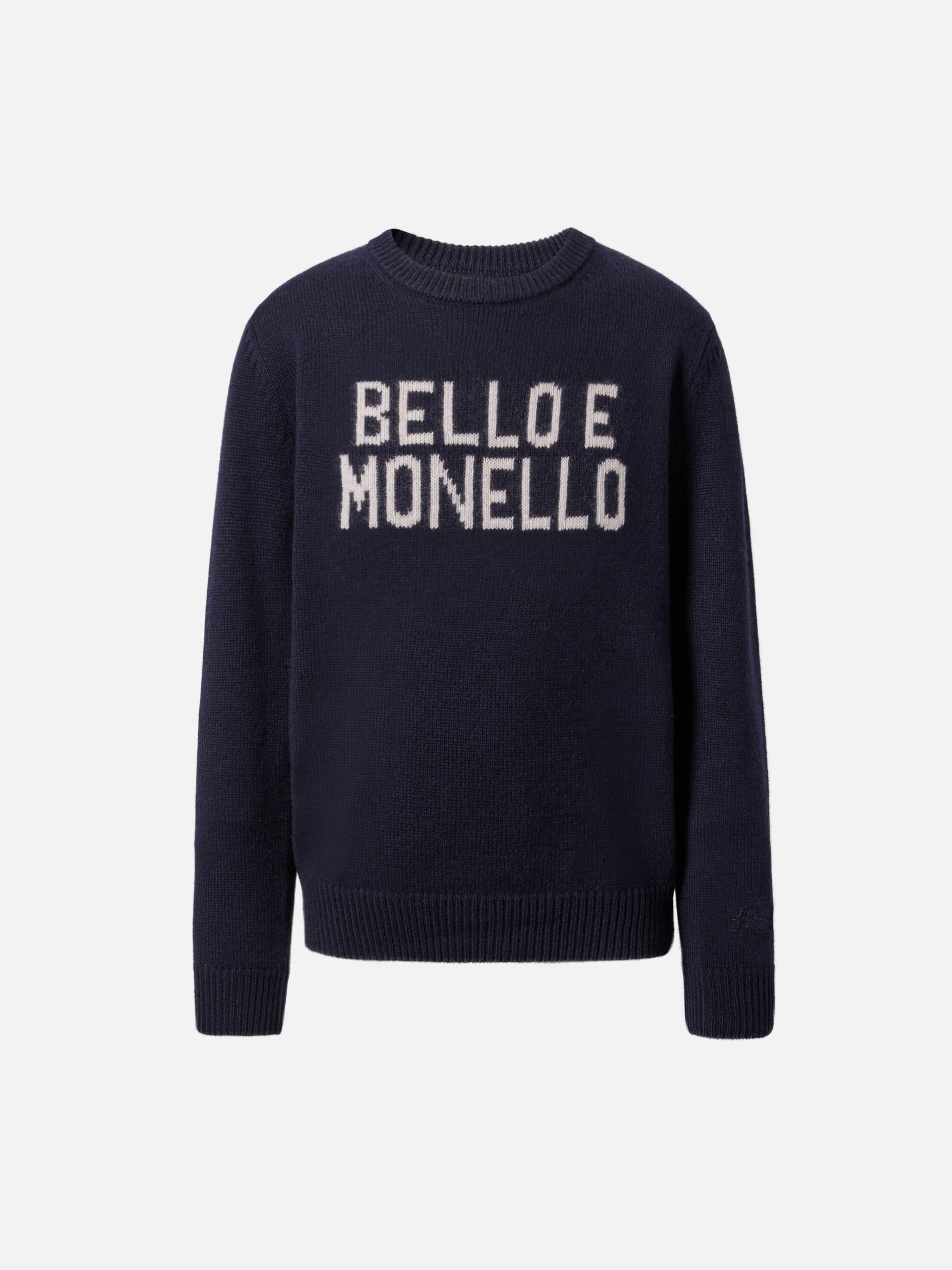 mc2-saint-barth-douglas-maglione-girocollo-bambino-blu-navy-bello-e-monello image 1