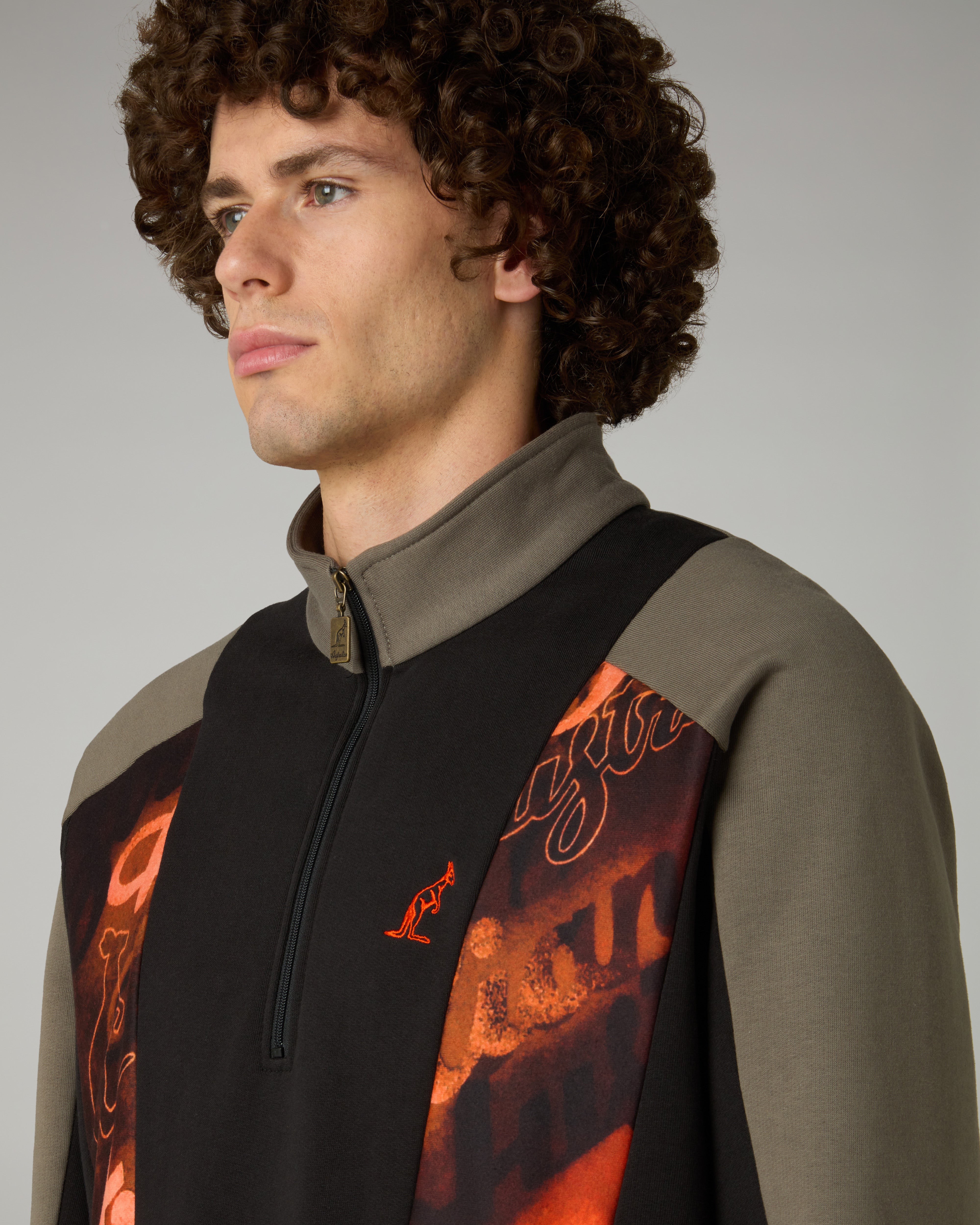 australian-rust-felpa-mezza-zip-heritage-nero image 4