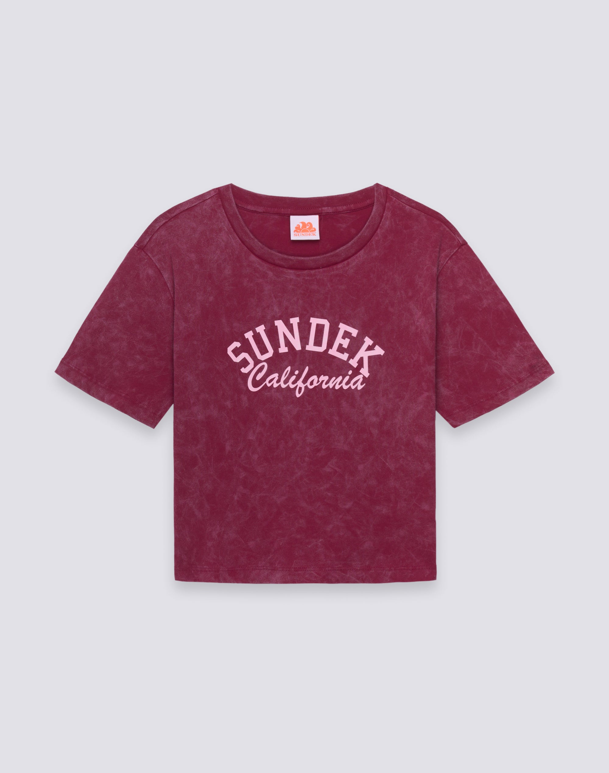 sundek-t-shirt-donna-cropped-vintage-wash-sundek-california-2 image 1