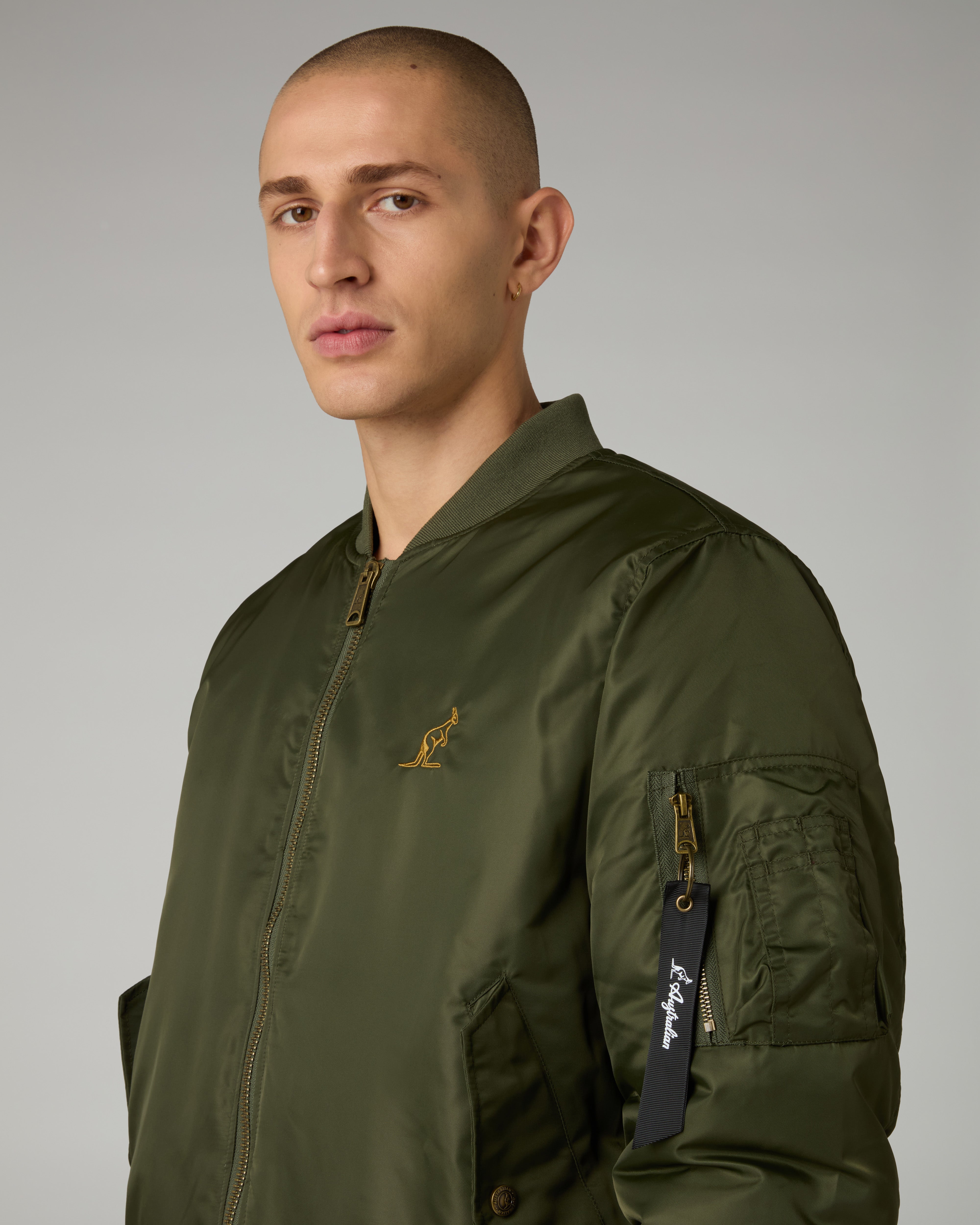 australian-archive-bomber-jacket-in-twill-di-nylon-con-fodera-jacquard image 4