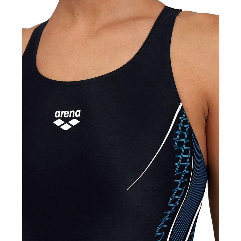 arena-modulare-costume-da-bagno-donna-nero-turchese-taglia-34 image 4
