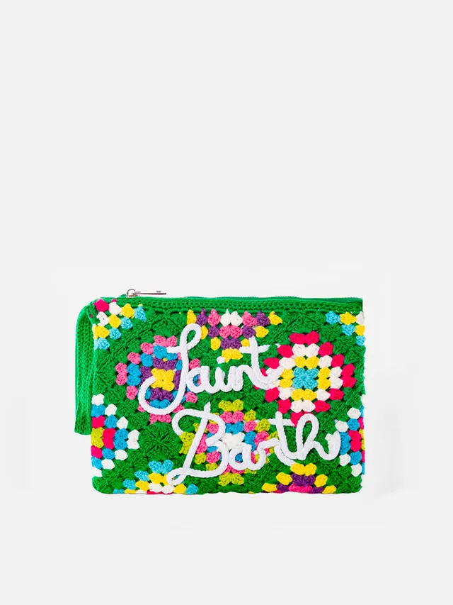 mc2-saint-barth-pouch-parisienne-crochet-verde-saint-barth-20x28-cm image 1