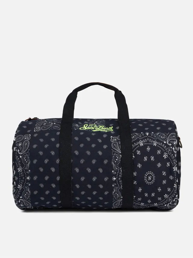mc2-saint-barth-jetleg-round-borsone-viaggio-cotone-bandana-nero image 1
