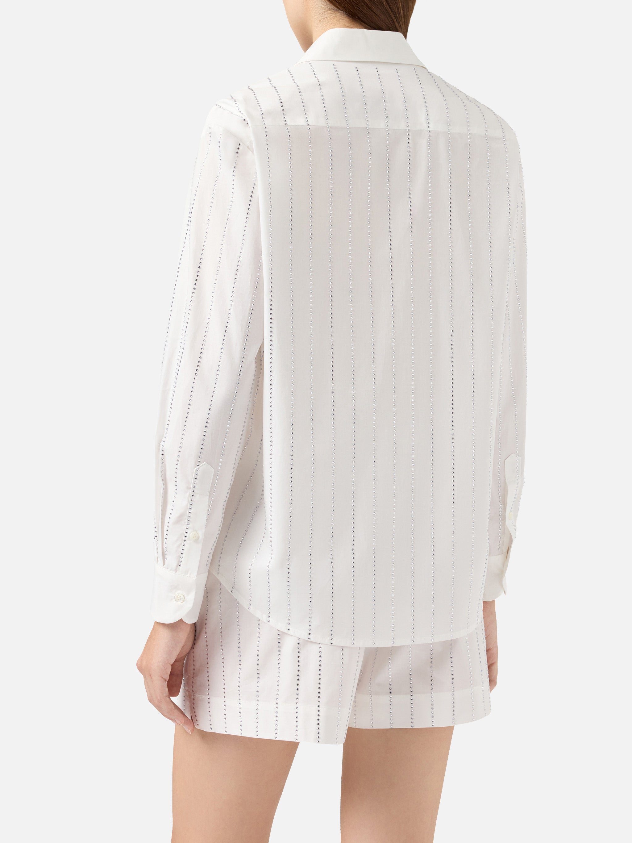 mc2-saint-barth-camicia-meredith-donna-bianca-popeline-cotone-con-strass image 3