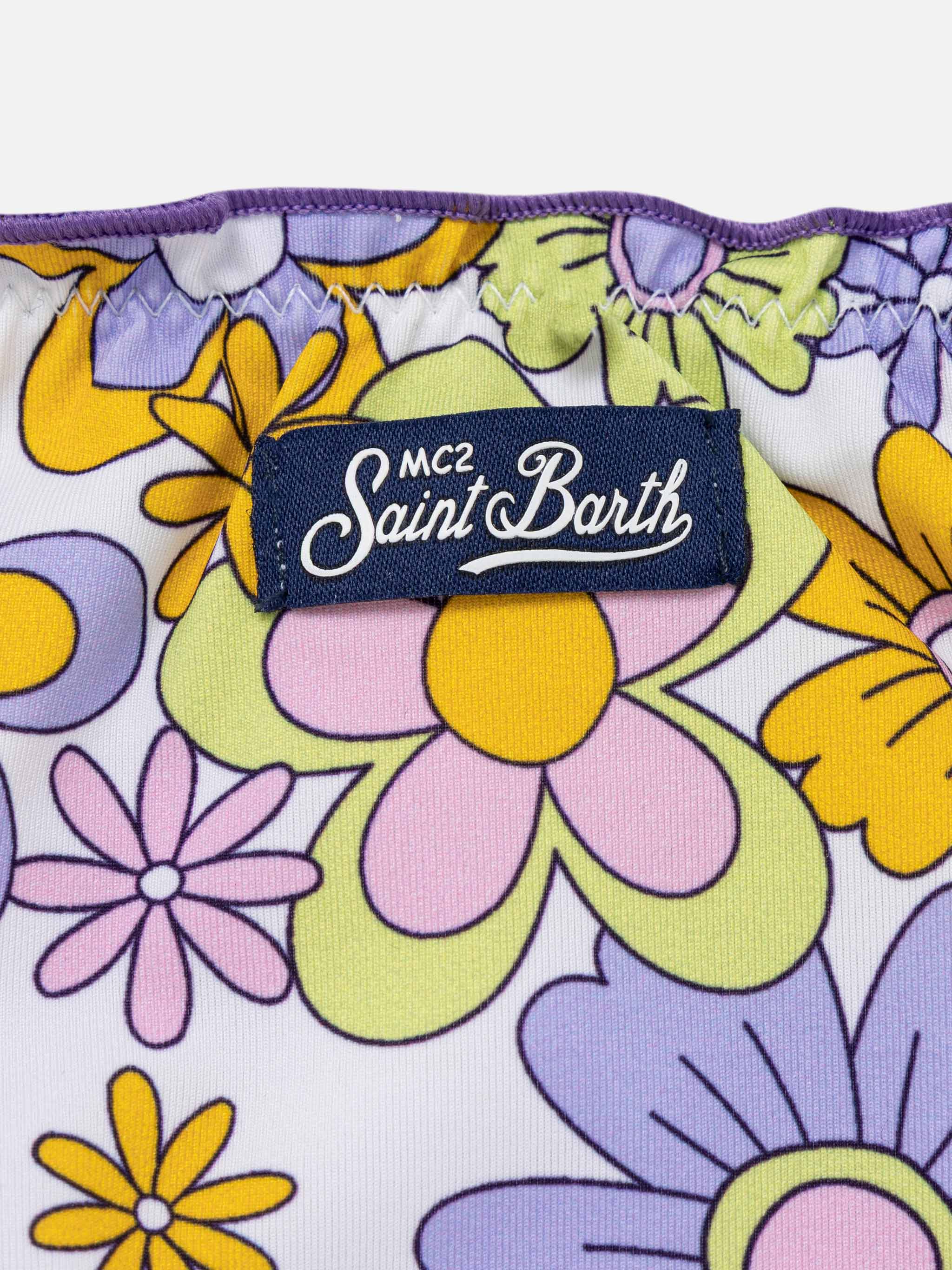 mc2-saint-barth-bikini-a-fascia-da-bambina-fiori-multicolore-su-bianco image 3