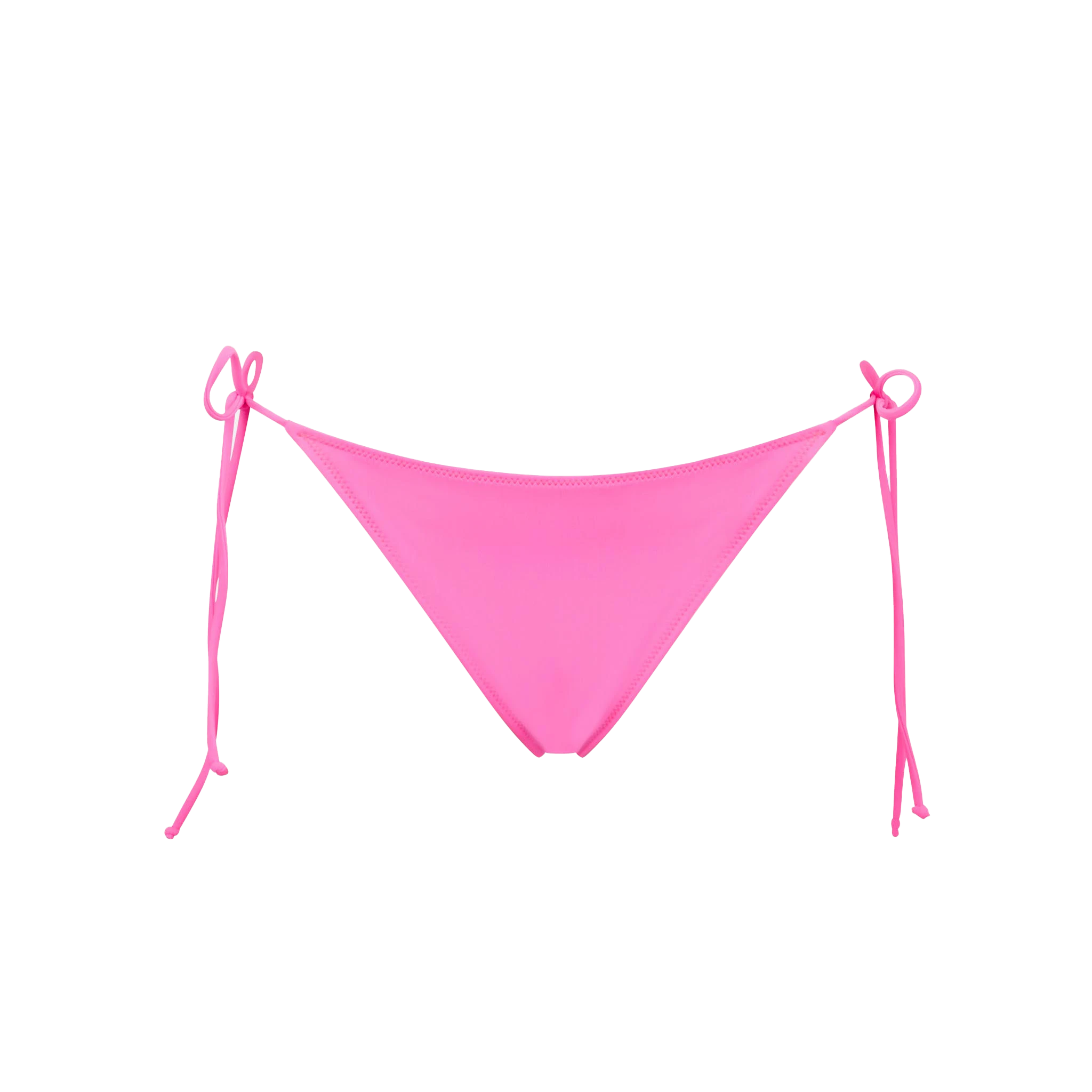 mc2-saint-barth-marielle-slip-mare-fucsia-fluo-tinta-unita-con-laccetti-donna image 1