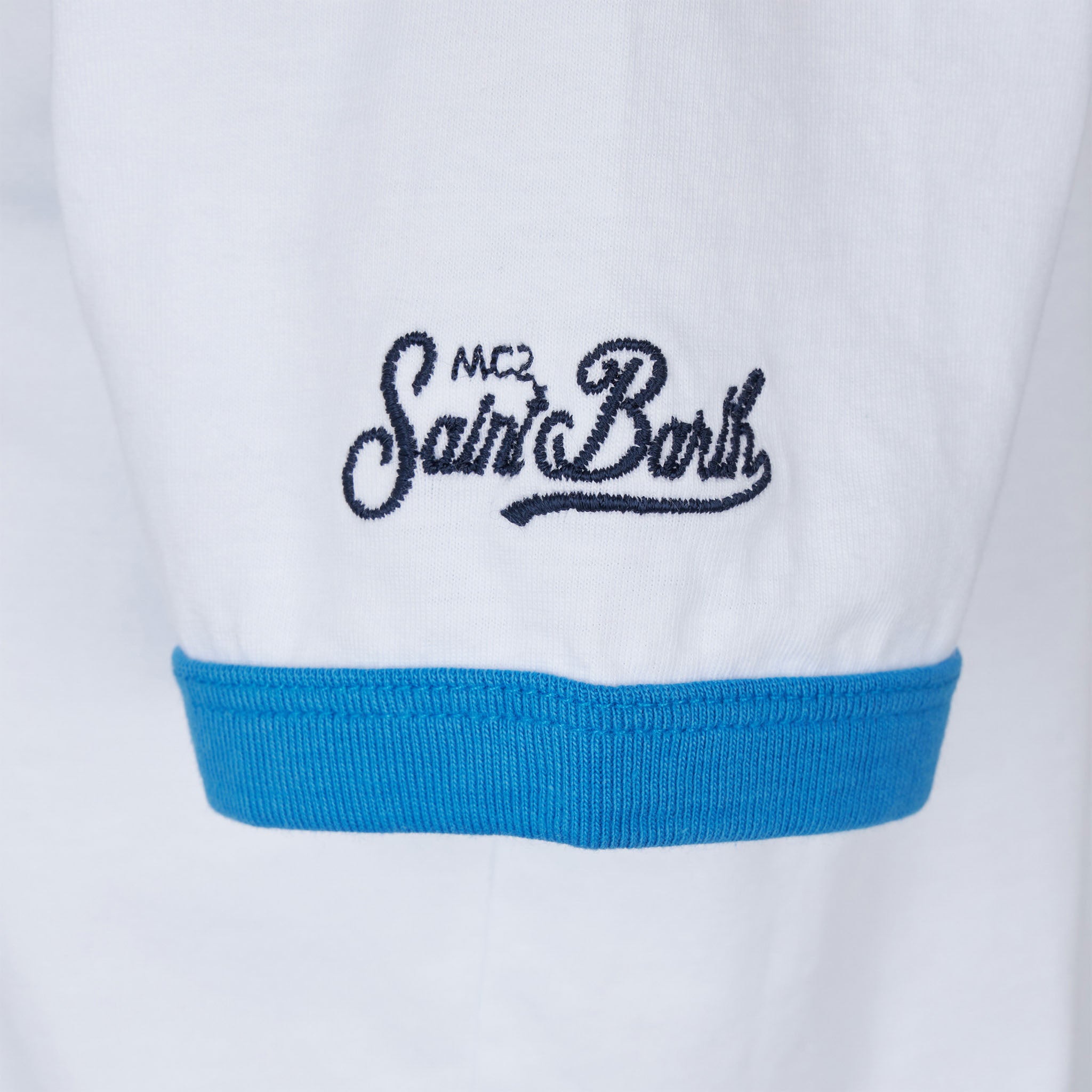 mc2-saint-barth-ecstasea-t-shirt-bambino-cotone-bianco-stampa-squalo image 2