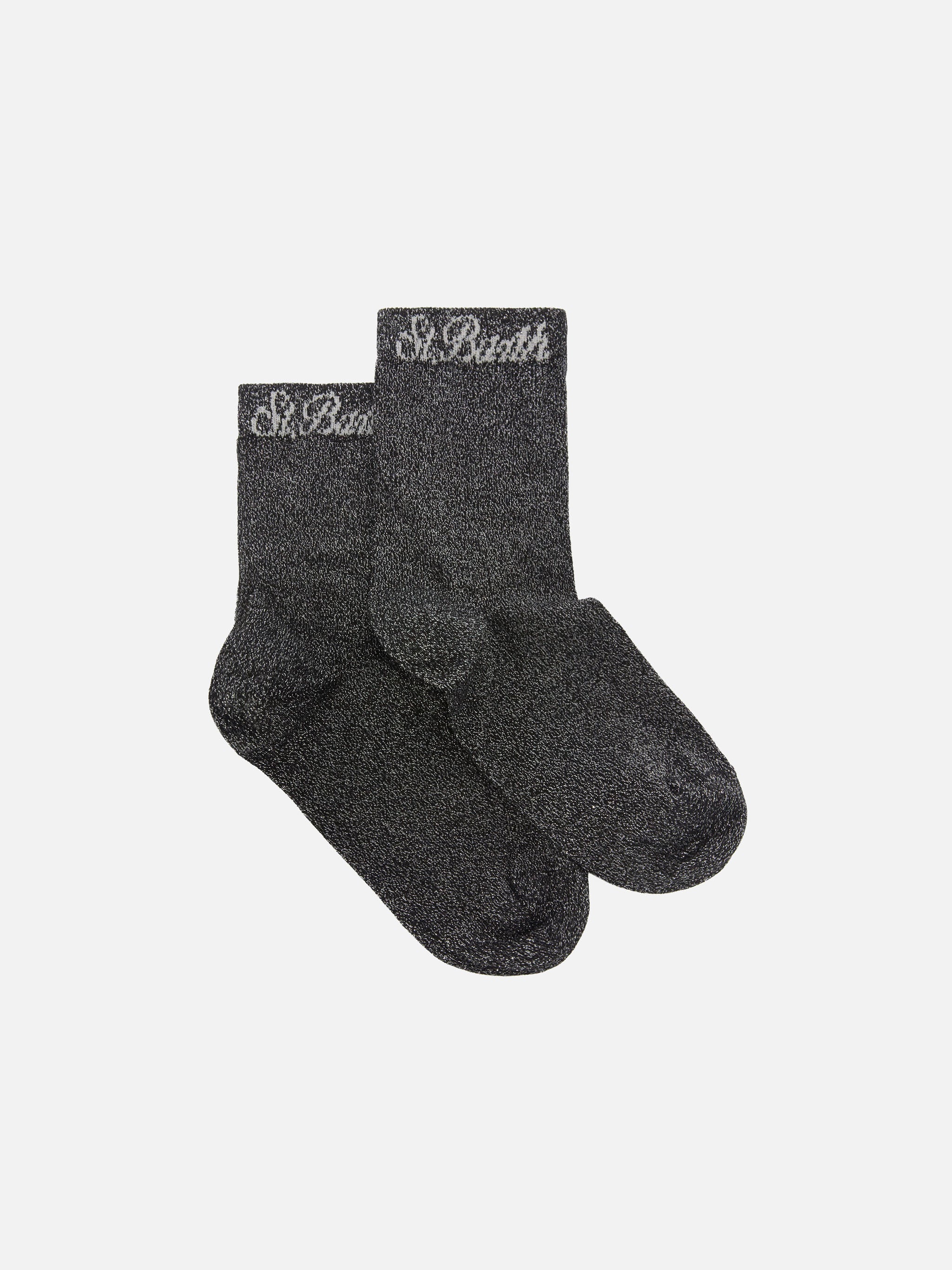mc2-saint-barth-sox0009-calzini-da-donna-lurex-neri-medio-alti-jacquard image 1
