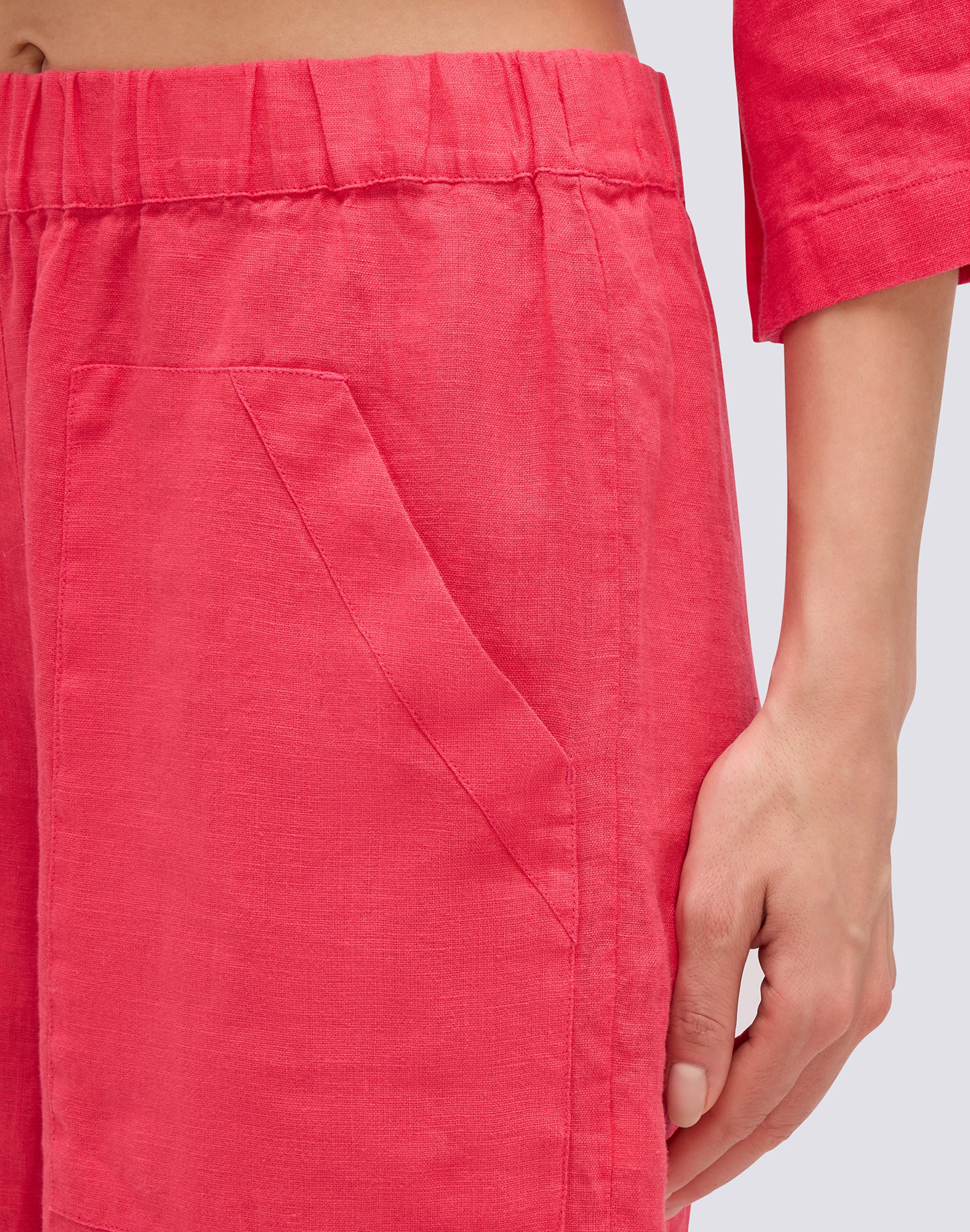 sundek-shorts-donna-in-lino-a-vita-elasticata image 4