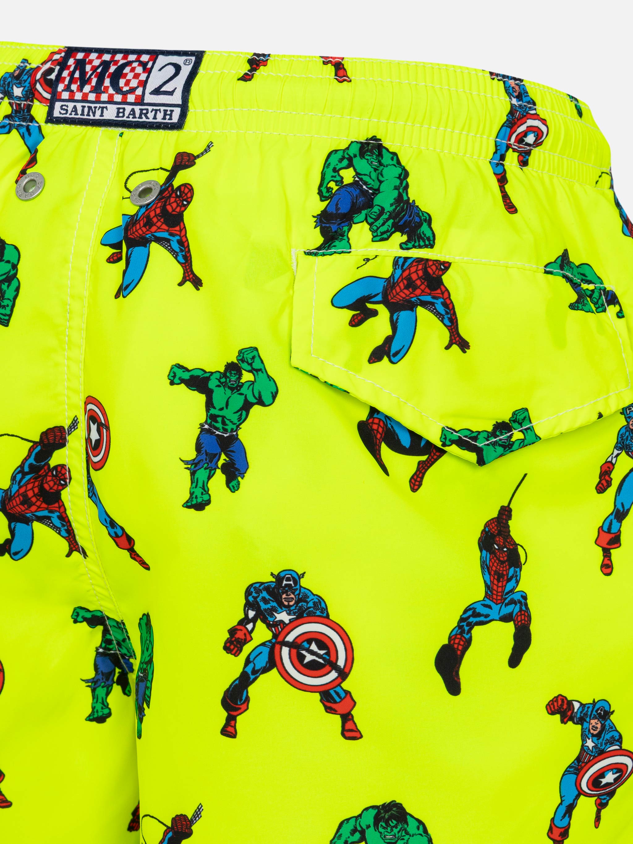 mc2-saint-barth-jean-lighting-costume-mare-bambino-marvel-super-eroi-giallo-fluo image 3