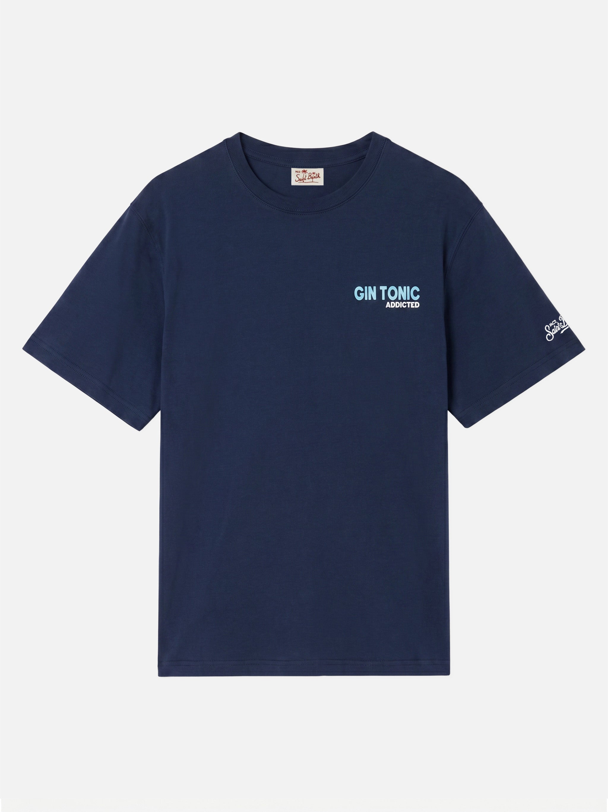 mc2-saint-barth-t-shirt-man-gin-tonic-addicted-blu-in-cotone image 5