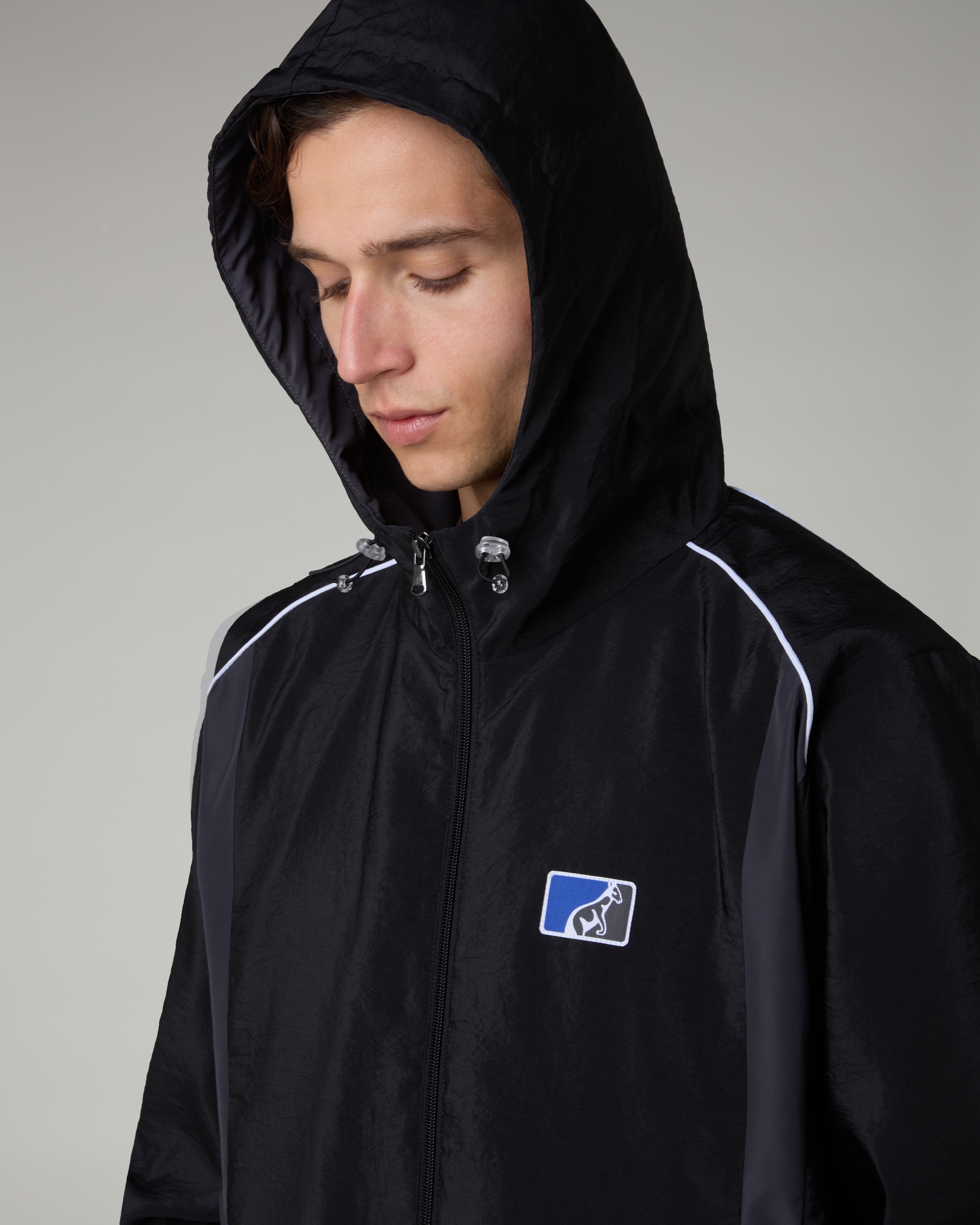 australian-poison-track-jacket-cappuccio-full-zip-nera image 4