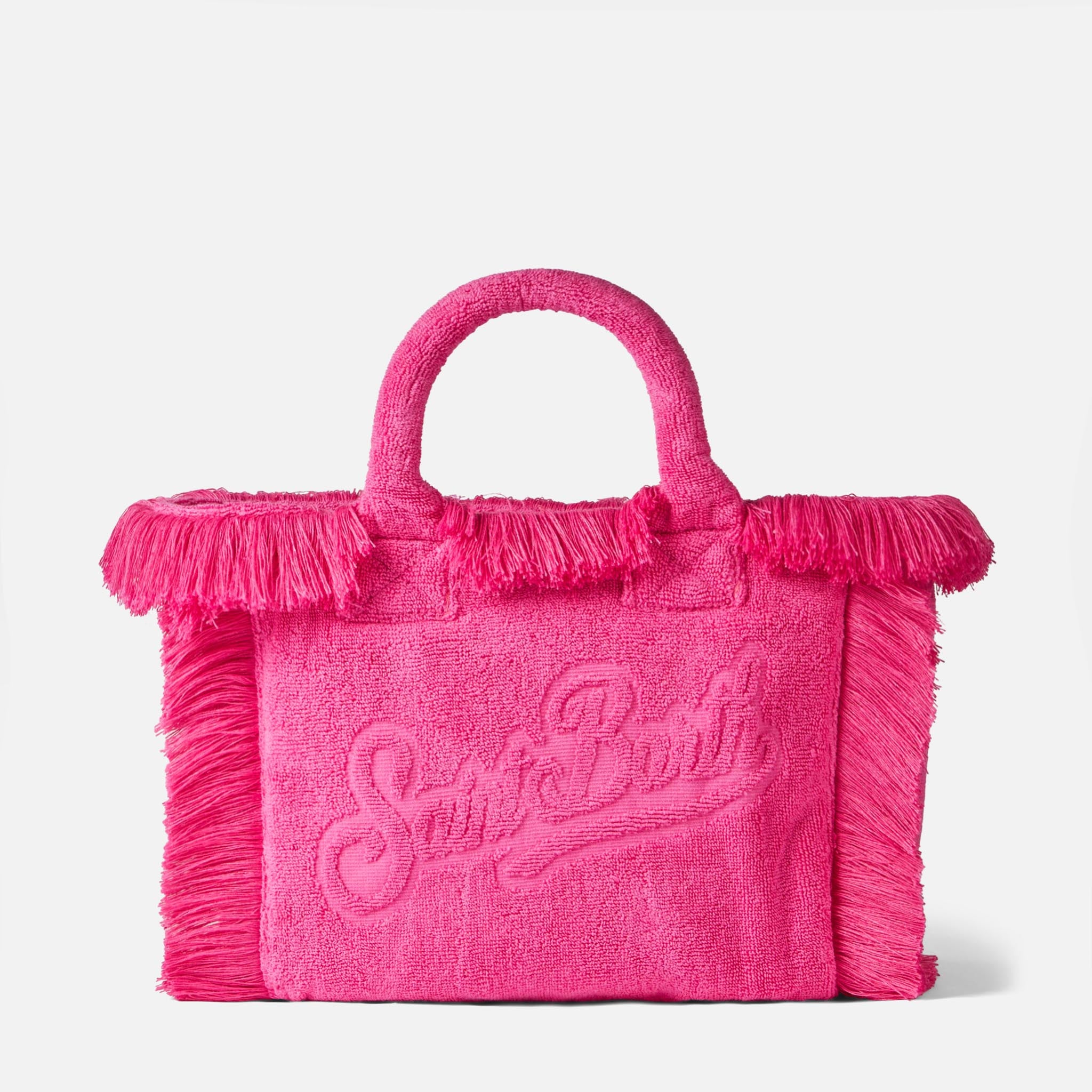 mc2-saint-barth-colette-borsa-spugna-fucsia-logo-rilievo image 5