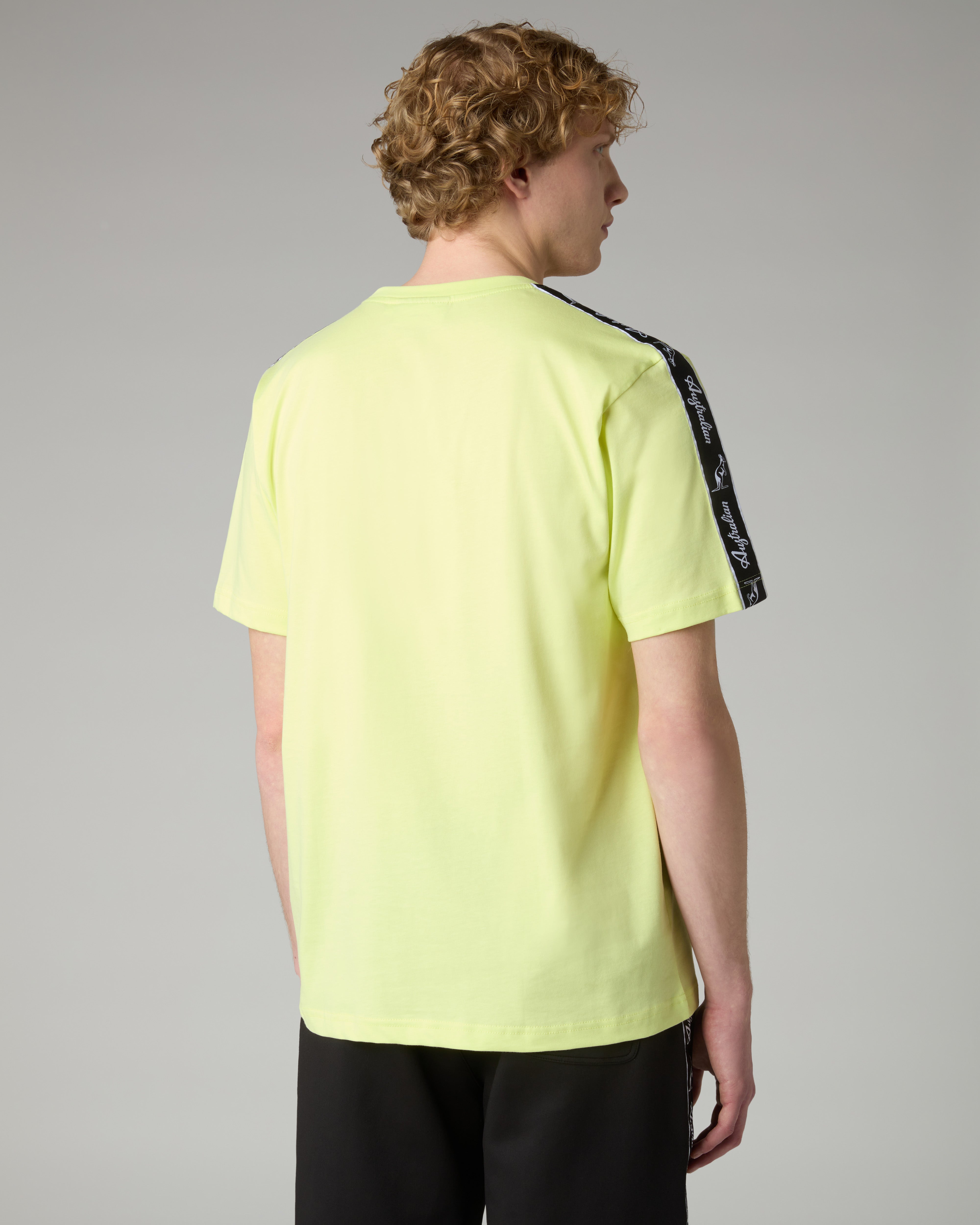 australian-tape-t-shirt-sportswear-lime-con-banda image 3