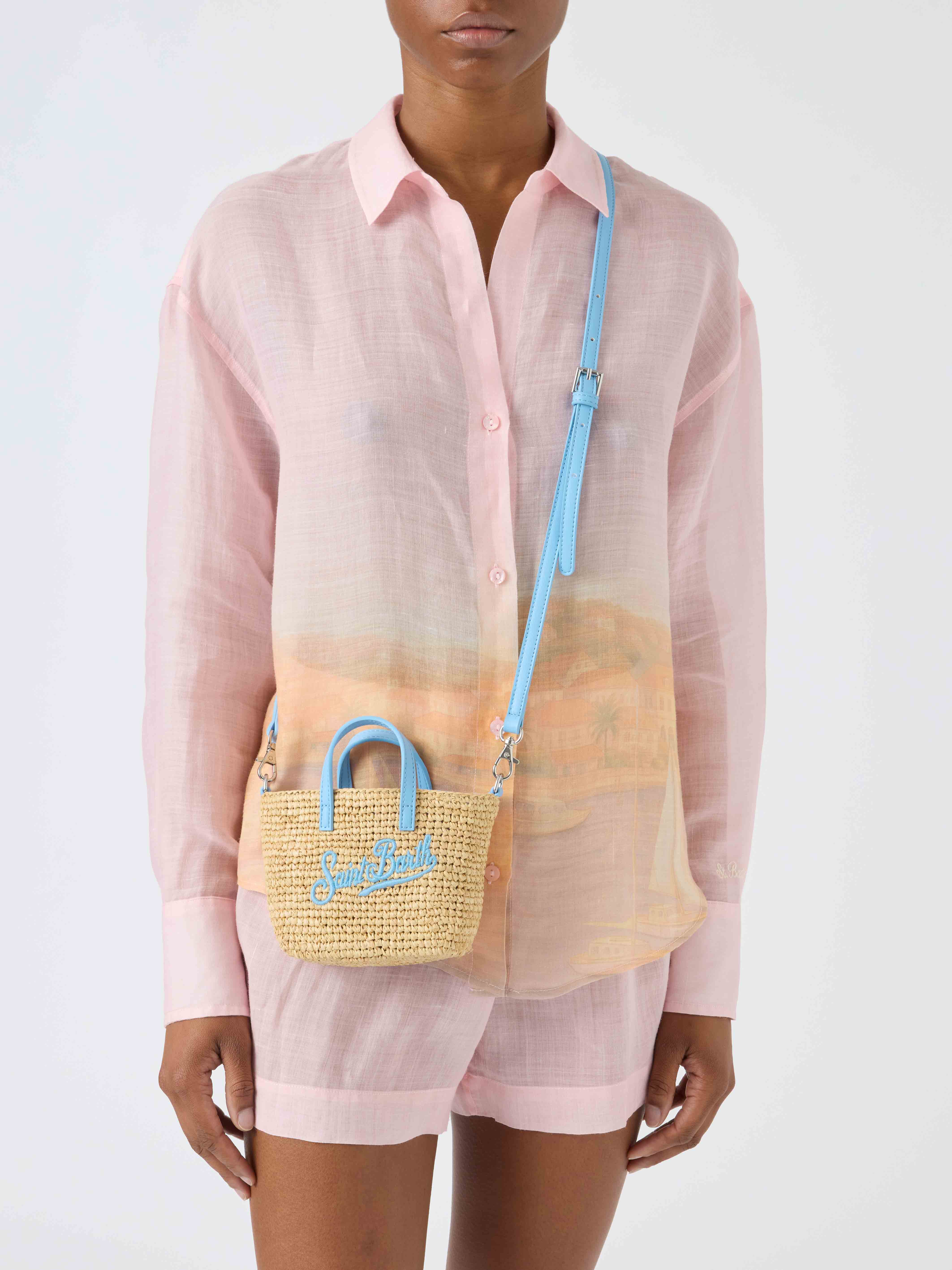 mc2-saint-barth-borsa-city-micro-raffia-naturale-con-logo-azzurro image 2