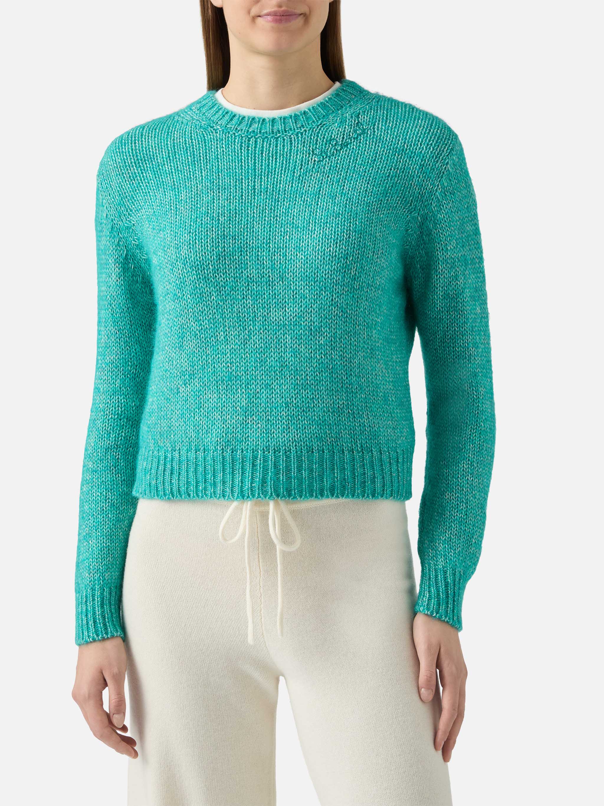 mc2-saint-barth-maglione-new-queen-crop-soft-girocollo-verde-acqua image 1
