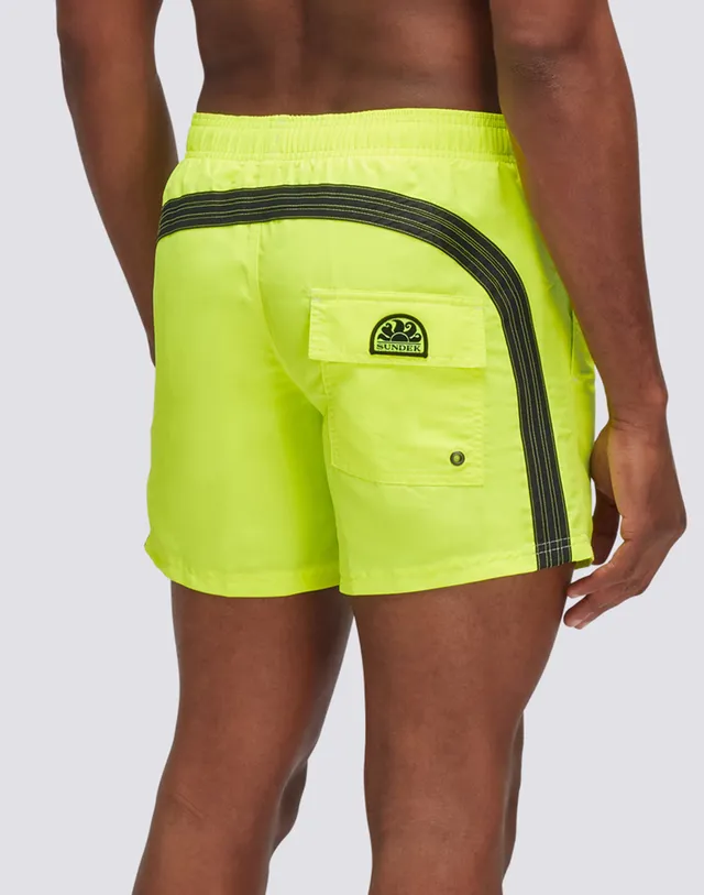 sundek-costume-da-bagno-uomo-giallo-fluo-pantaloncino-in-poly-taffeta image 1