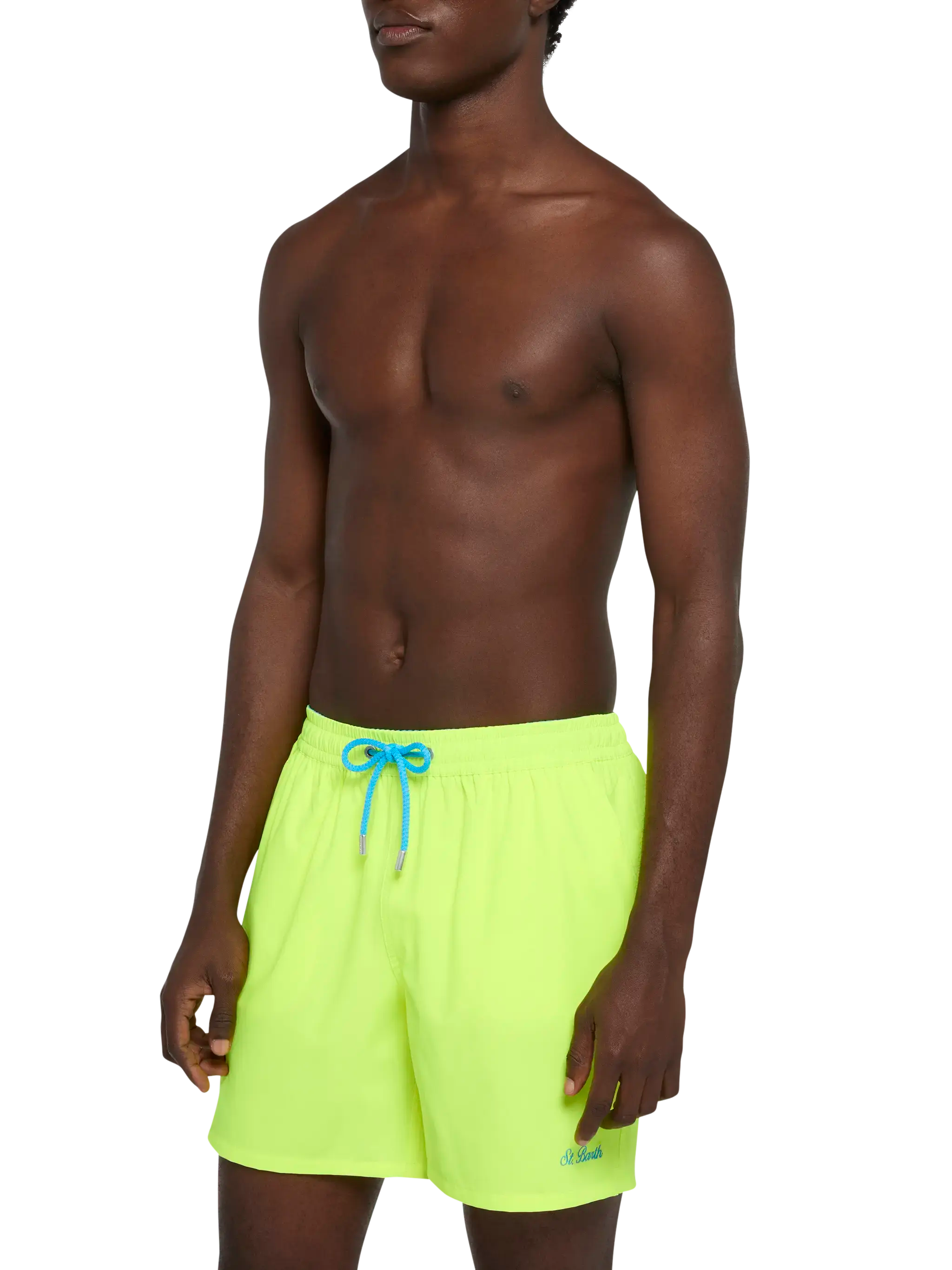 mc2-saint-barth-comfort-costume-mare-uomo-giallo-fluo-ricamo-st-barth image 3