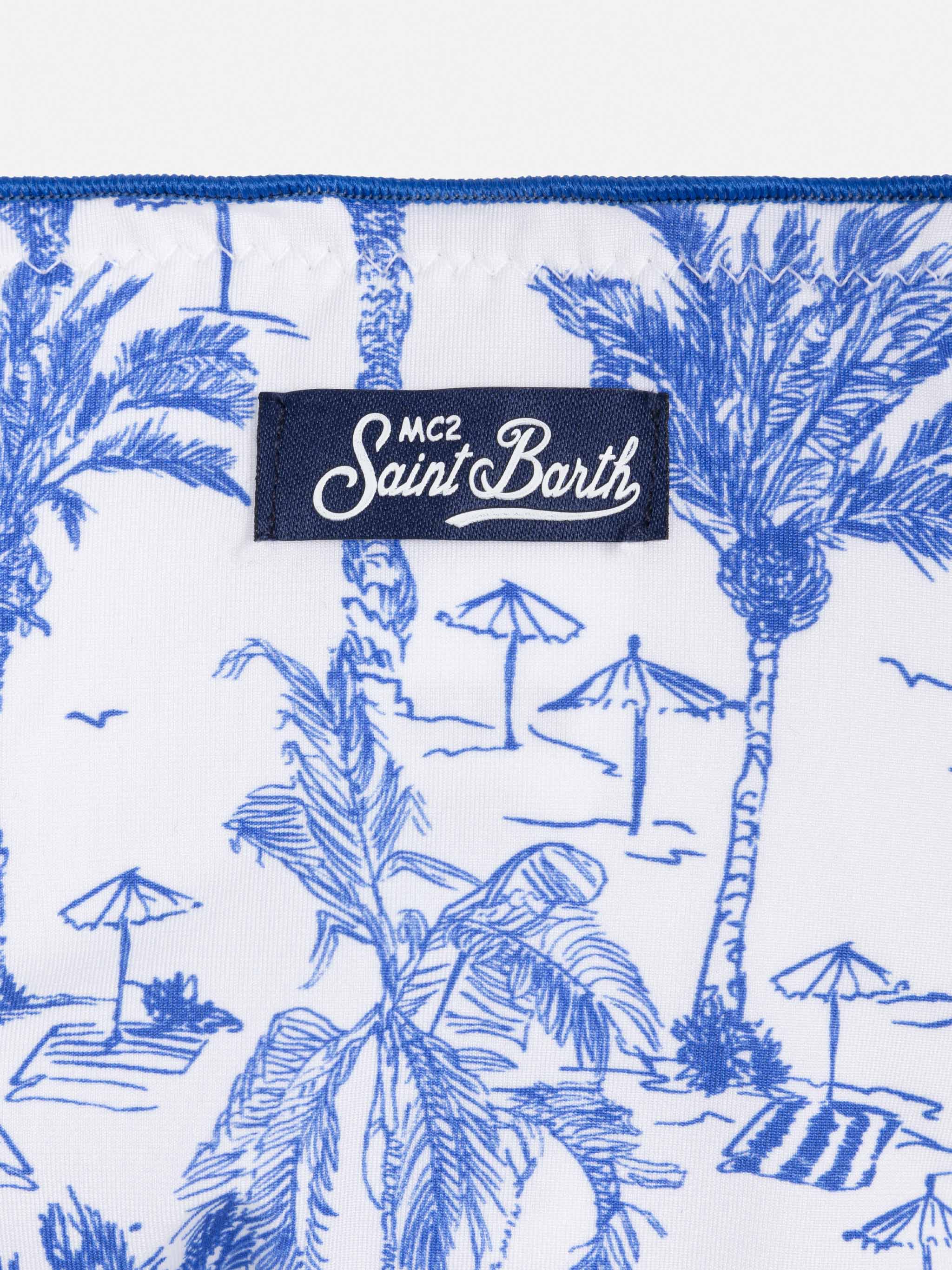 mc2-saint-barth-cris-bikini-a-triangolo-bambina-toile-de-jouy-bluette-bianco image 3