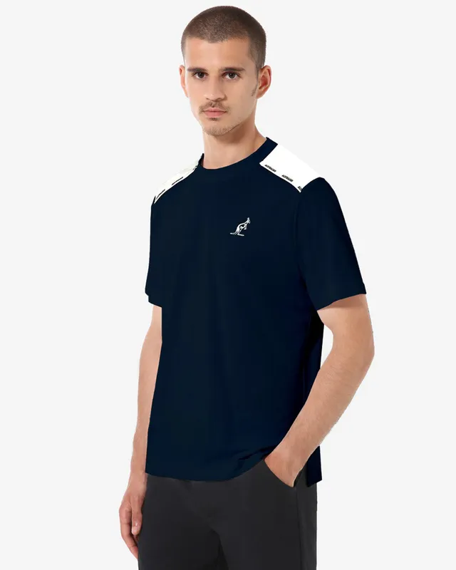 australian-tech-piquet-t-shirt-blu-navy-bi-elasticizzata image 1