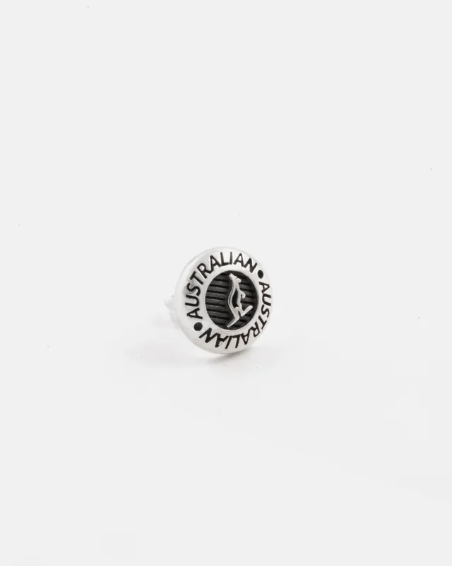 australian-icon-dome-orecchino-mono-lobo-rotondo-12-mm-silver image 1