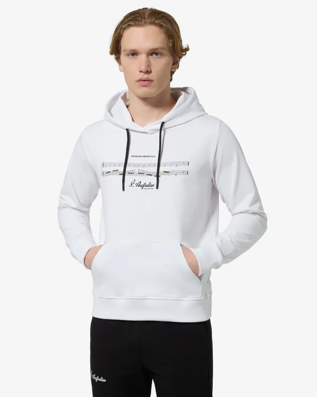 australian-symphony-hoodie-bianca-felpa-con-cappuccio image 1