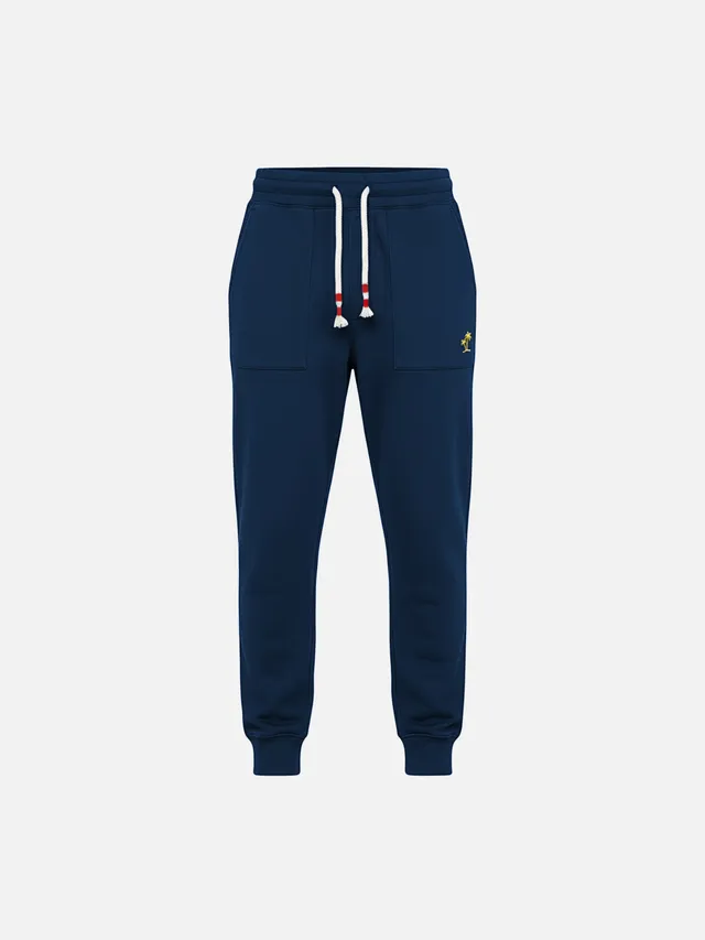 mc2-saint-barth-pantaloni-tuta-bolt-jr-blu-melange-in-cotone-boy image 1