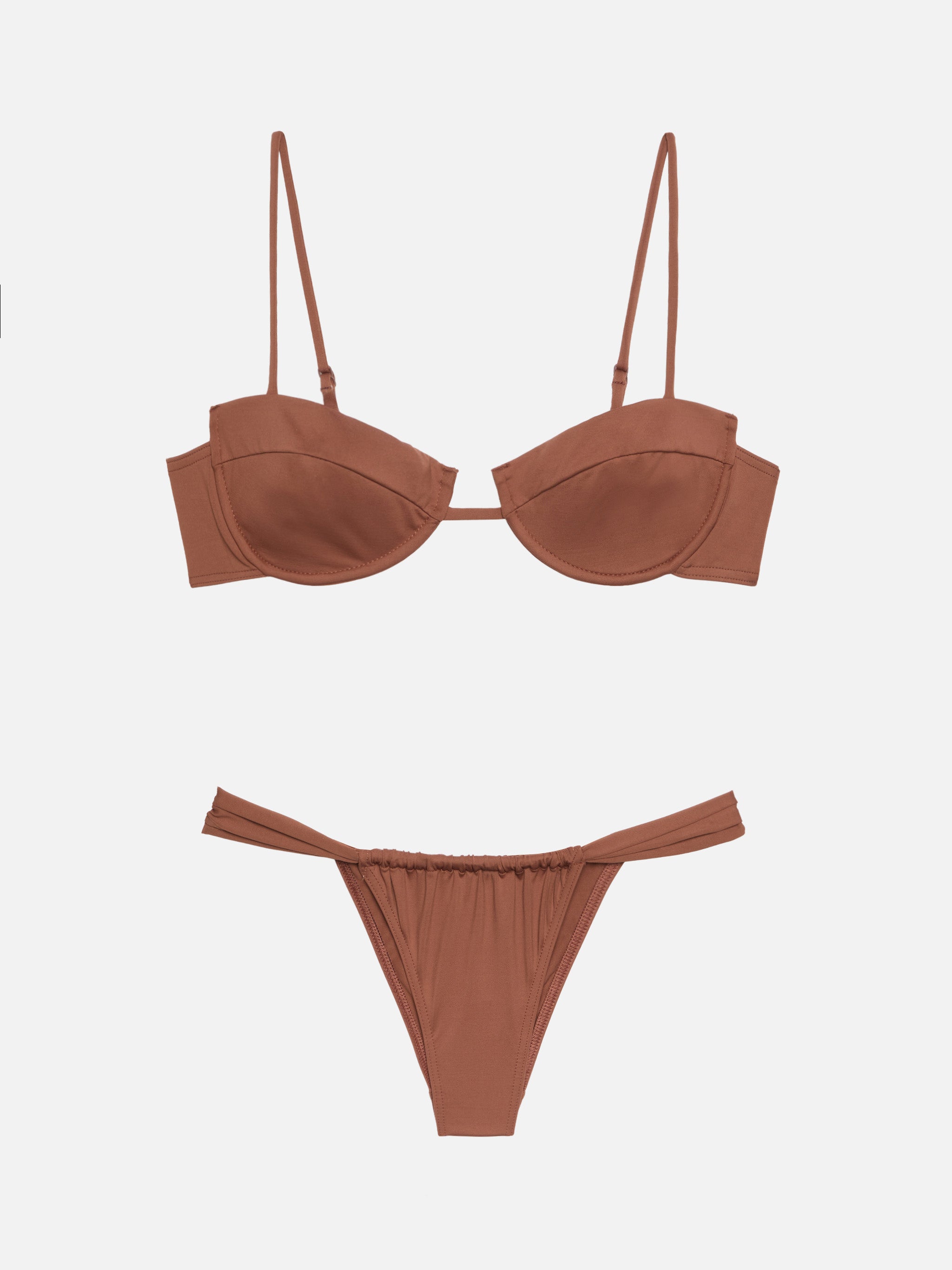 mc2-saint-barth-bikini-salina-noelle-con-ferretto-e-slip-cheeky-in-marrone image 1
