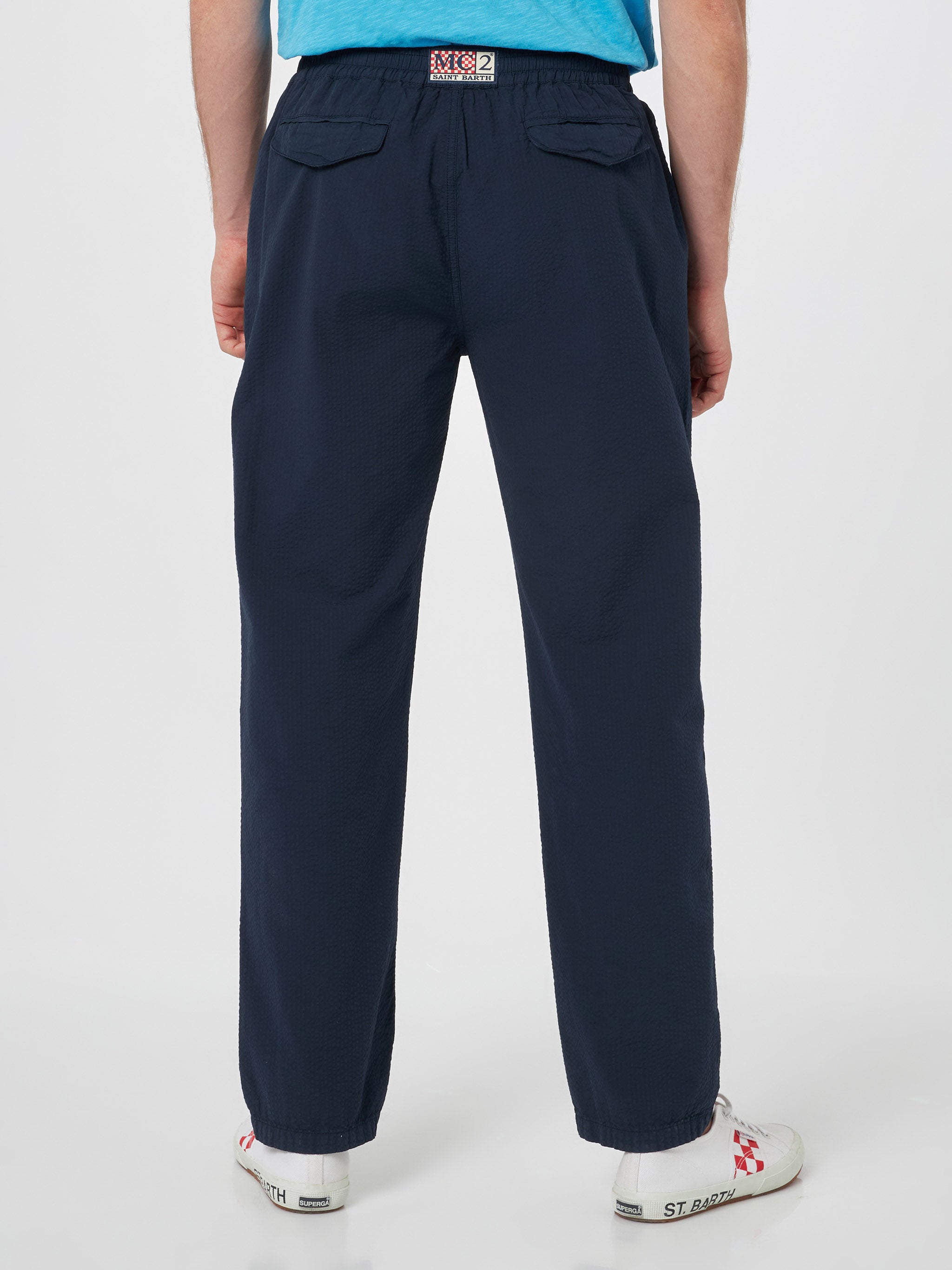 mc2-saint-barth-relais-pantaloni-in-cotone-seersucker-blu-navy-uomo image 3