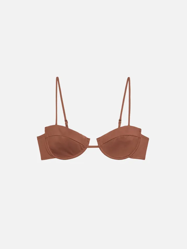 mc2-saint-barth-salina-top-bralette-donna-con-ferretto-marrone image 1