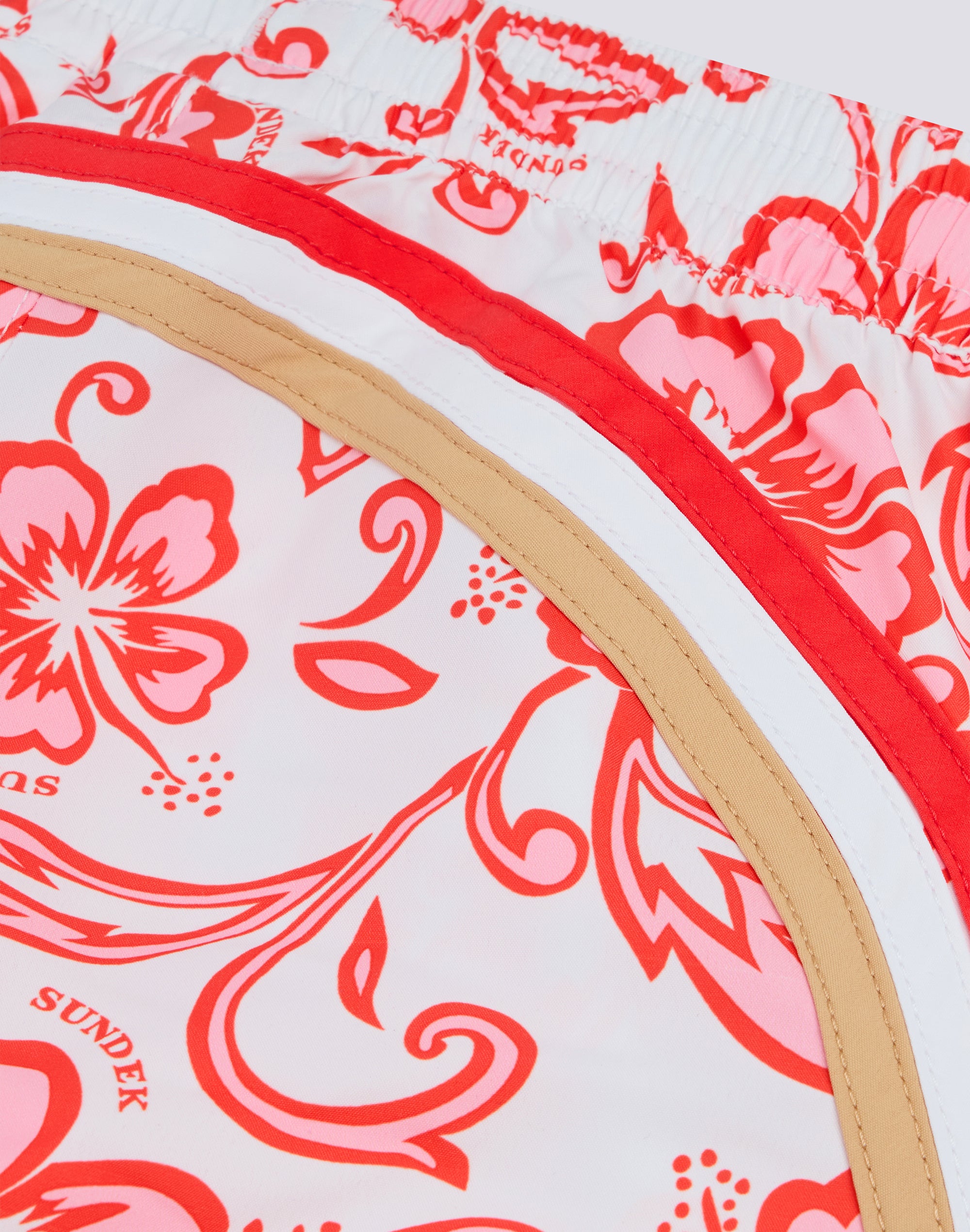 sundek-margate-pantaloncino-mare-corto-bambina-stampa-hibiscus image 3