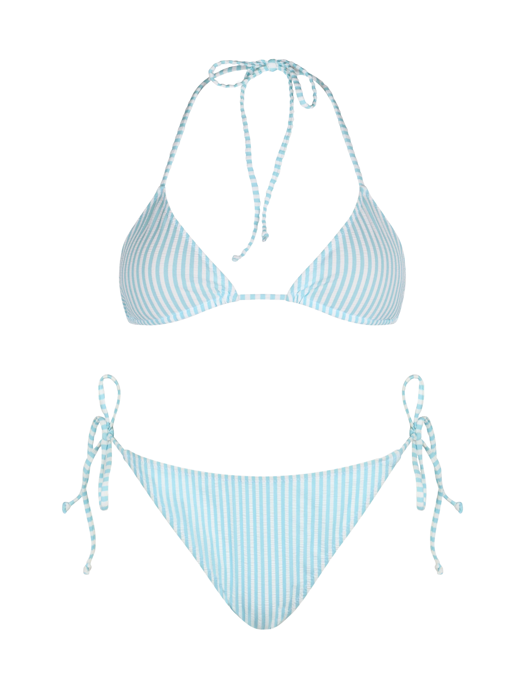 mc2-saint-barth-bikini-donna-leah-virgo-triangolo-seersucker-azzurro image 1