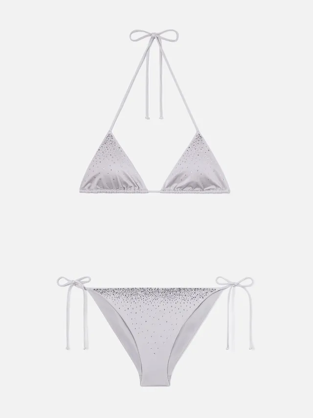 mc2-saint-barth-bikini-annabelle-virgo-argento-glossy-con-strass image 1