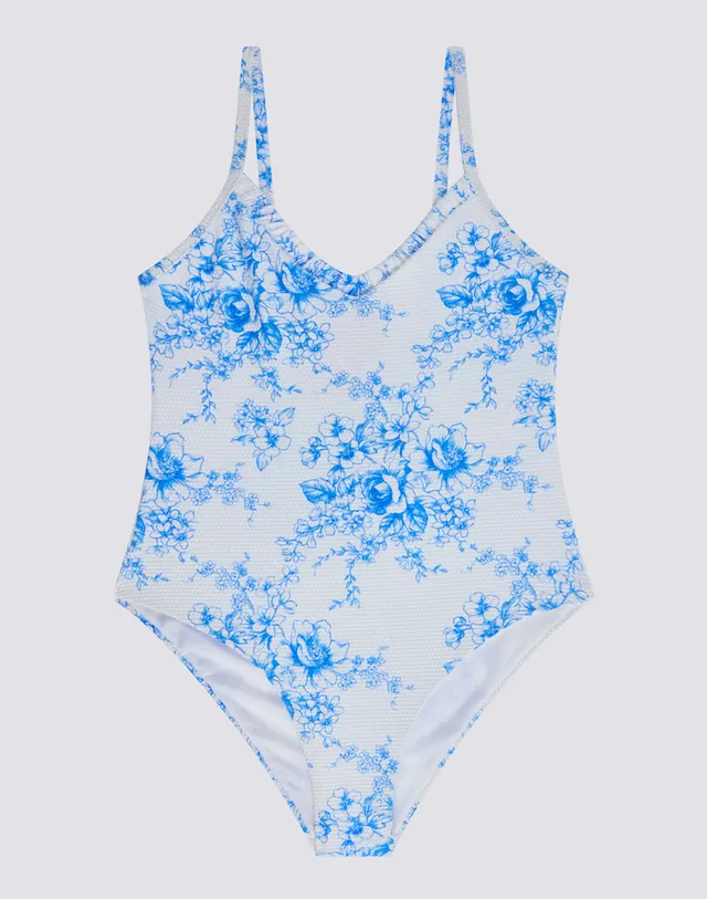 sundek-costume-intero-bambina-stampa-rose-de-joie-scollo-a-v image 1