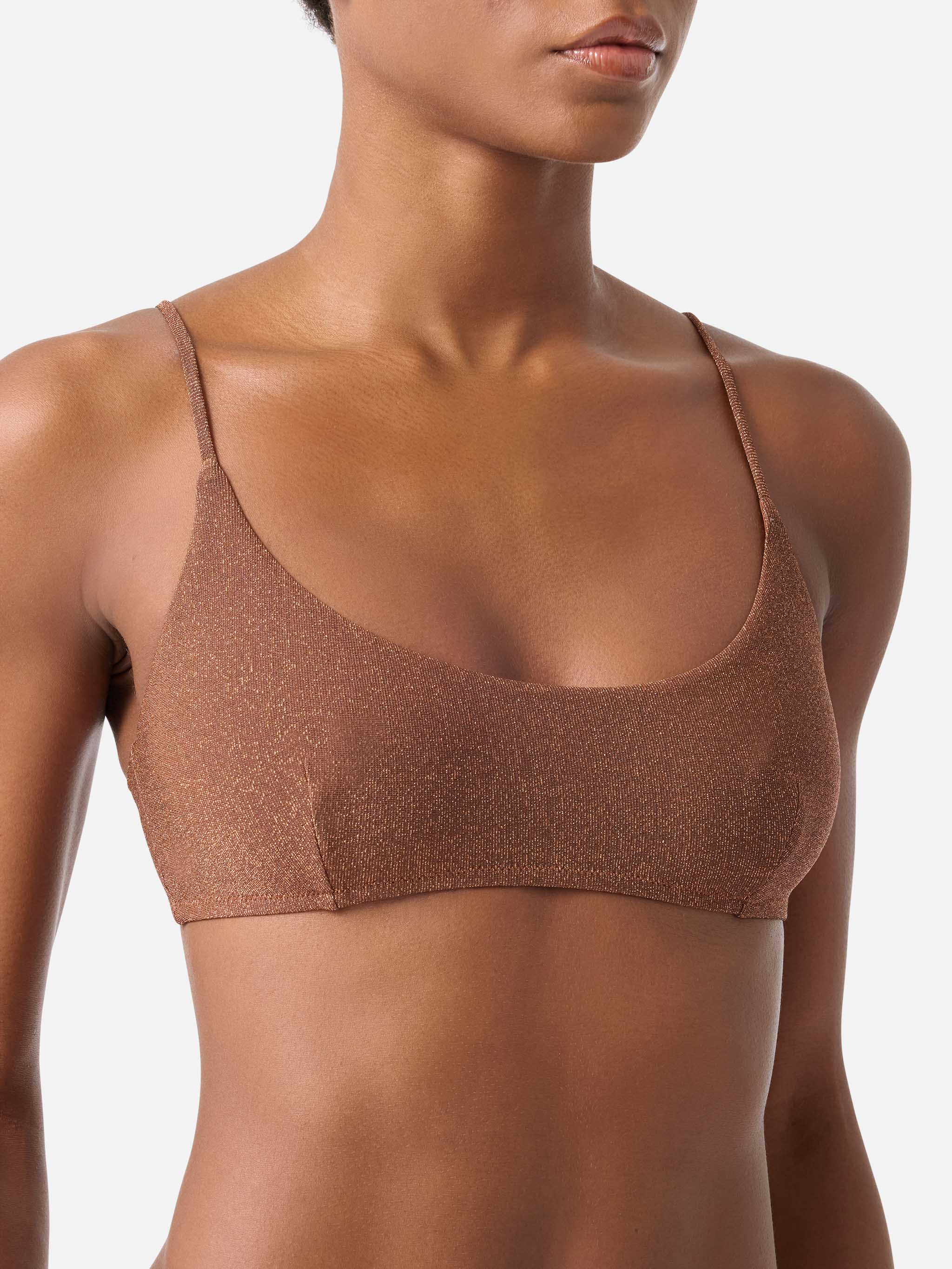 mc2-saint-barth-judy-top-bikini-bralette-lurex-marrone-tinta-unita image 3