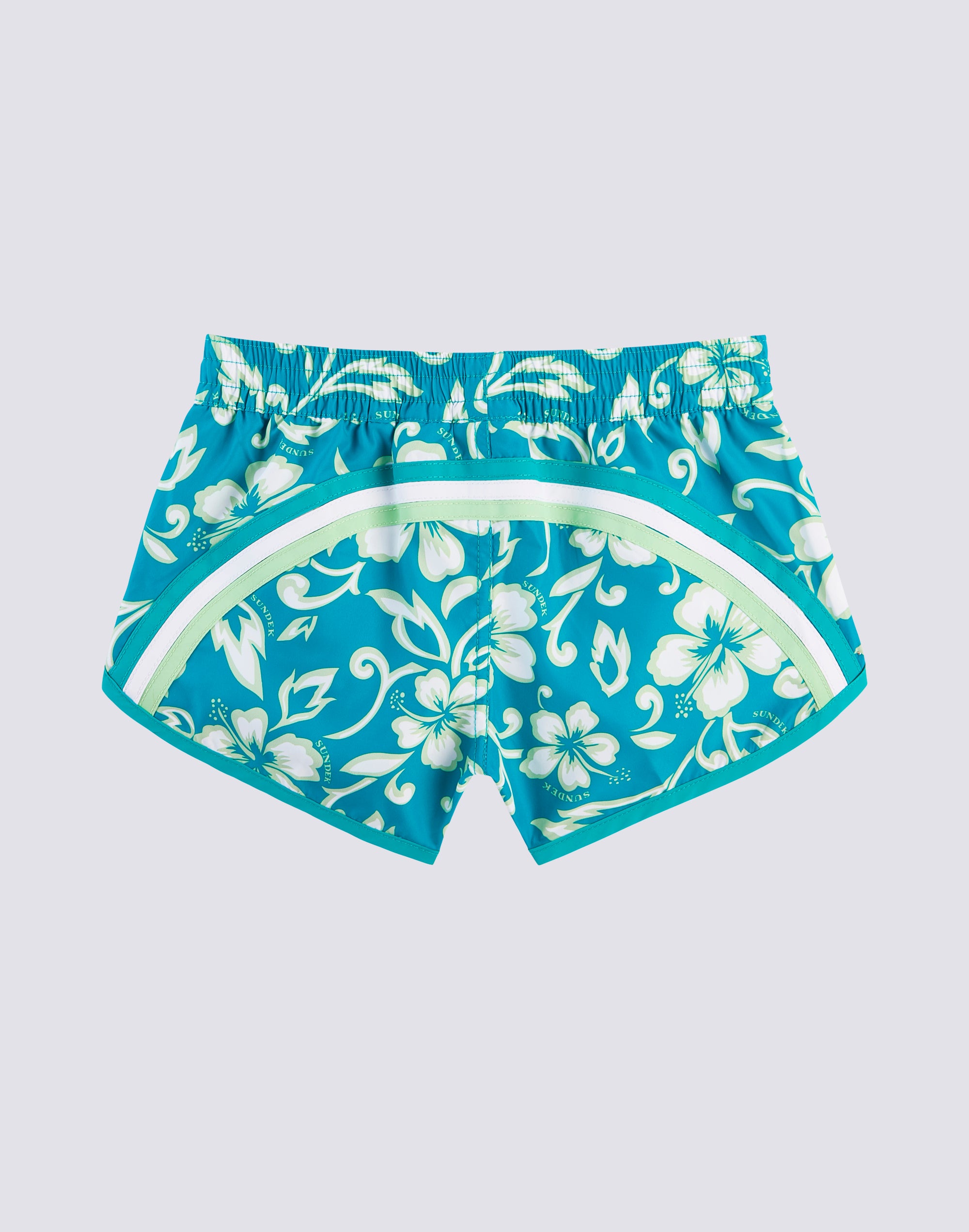 sundek-margate-pantaloncino-mare-corto-bambina-stampa-hibiscus-sk23 image 1