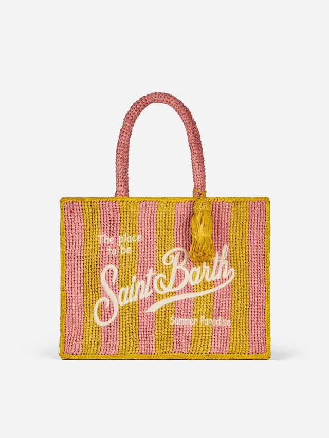 mc2-saint-barth-borsa-colette-rafia-rigata-naturale image 1