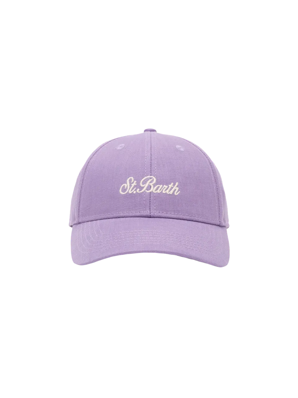 mc2-saint-barth-cappellino-da-baseball-jr-in-lino-lilla-con-ricamo-saint-barth image 1