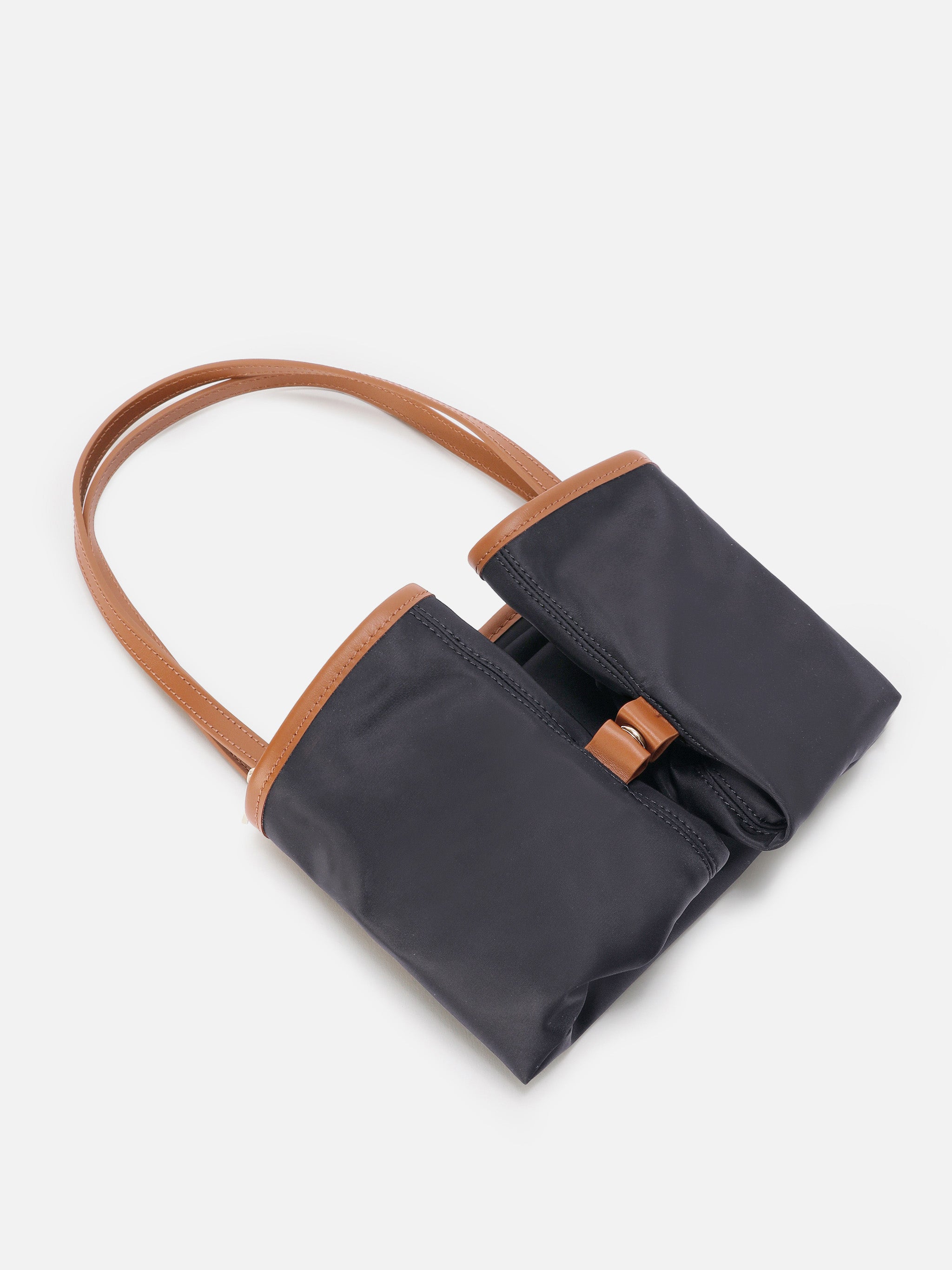 mc2-saint-barth-city-regular-borsa-shopper-nylon-nera-con-logo-ricamato image 6