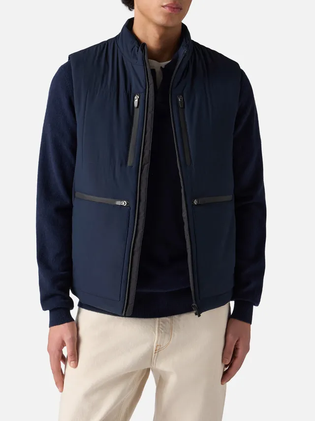 mc2-saint-barth-gilet-vonn-uomo-blu-navy-tessuto-tecnico-imbottito image 1