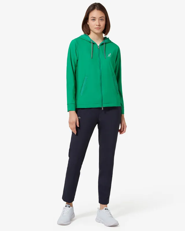 australian-shade-grid-tracksuit-tuta-sportiva-verde-con-cappuccio-e-logo-olograf image 1