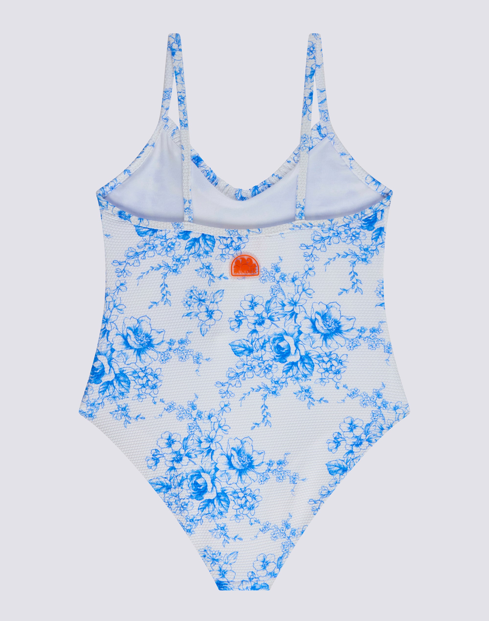 sundek-costume-intero-bambina-stampa-rose-de-joie-scollo-a-v image 2