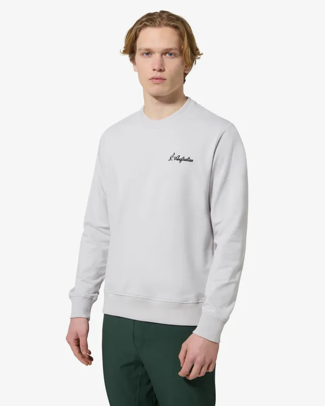 australian-record-crewneck-felpa-girocollo-cenere image 1
